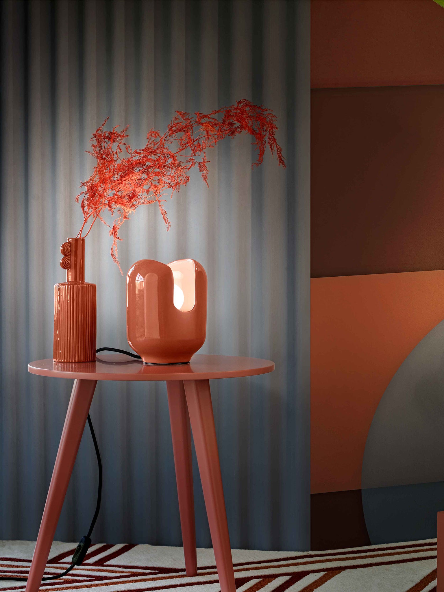 Lampada Da Tavolo Batucada Arancio Pokè C2590(APO)