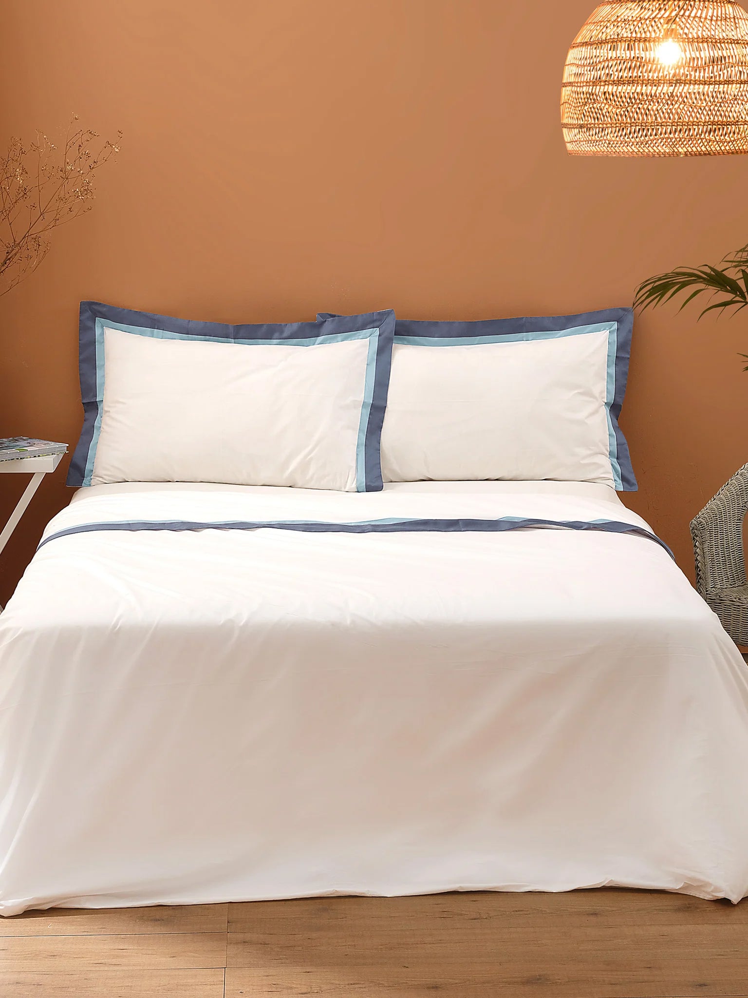 WILLIAM COMPLETO LETTO Avorio/Blu