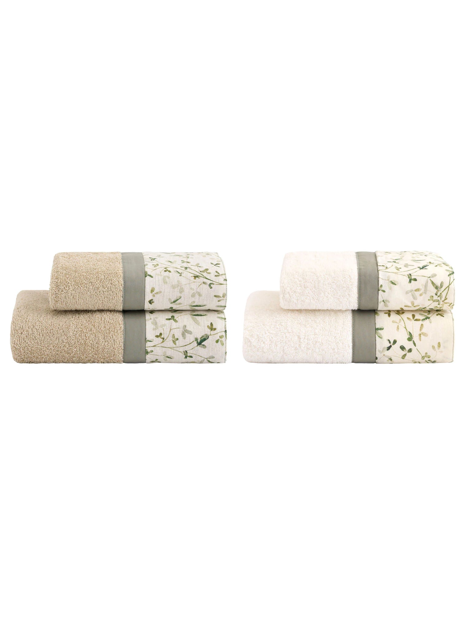 IVY Set Spugna 4 Pezzi Viso + Ospite, Beach