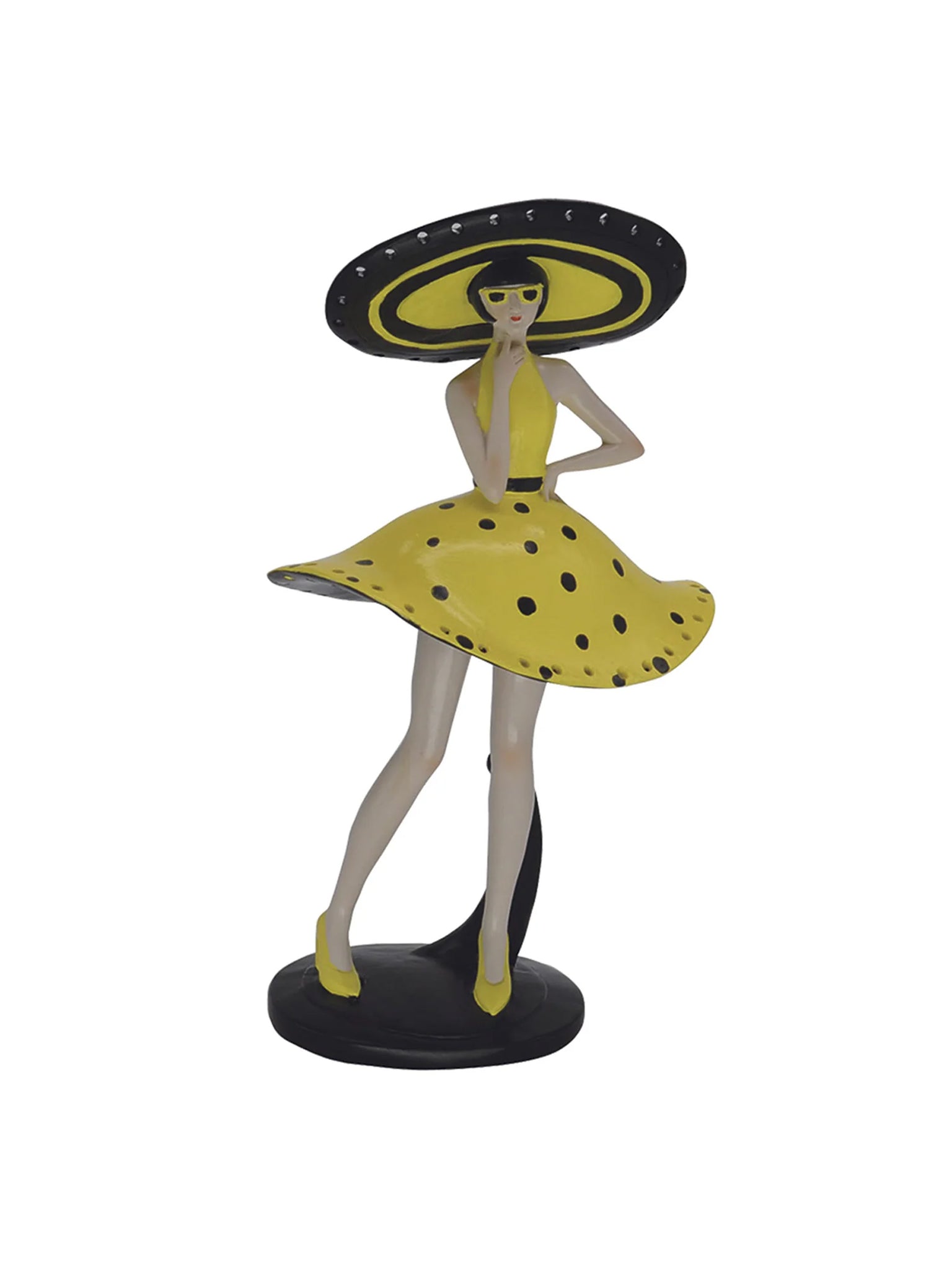Scultura poliresina Perilla gialla Dolls 85243 cm 18x12x31,5