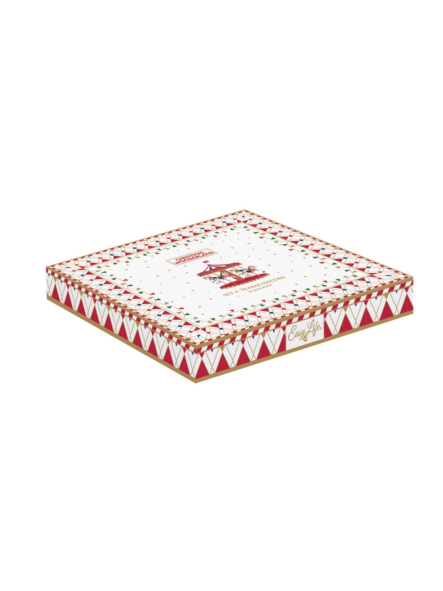 Set 4 poggiabustine da the CHRISTMAS WONDERLAND