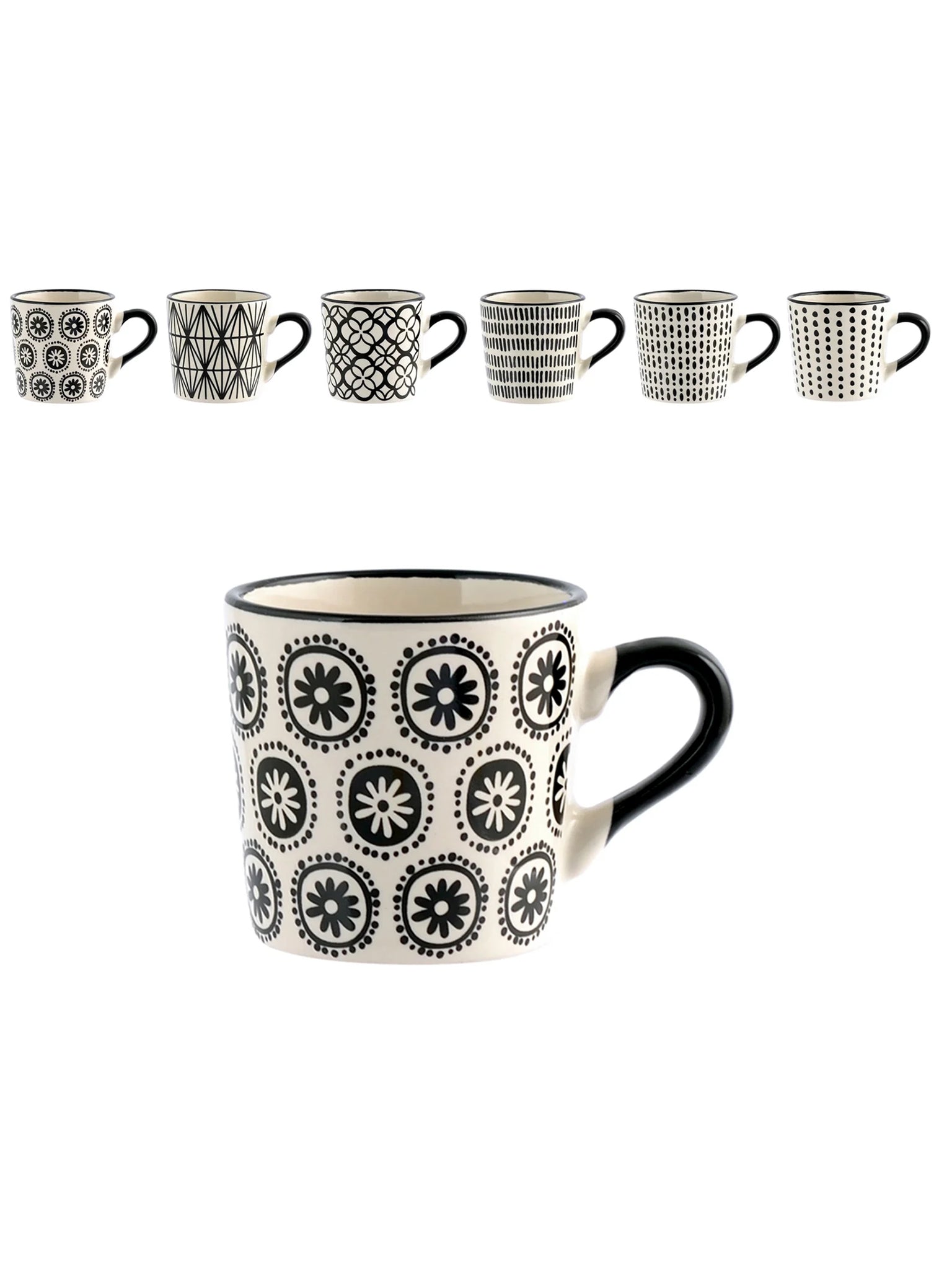 Set 6 Tazze da Caffè Vhera In Stoneware Cc 90