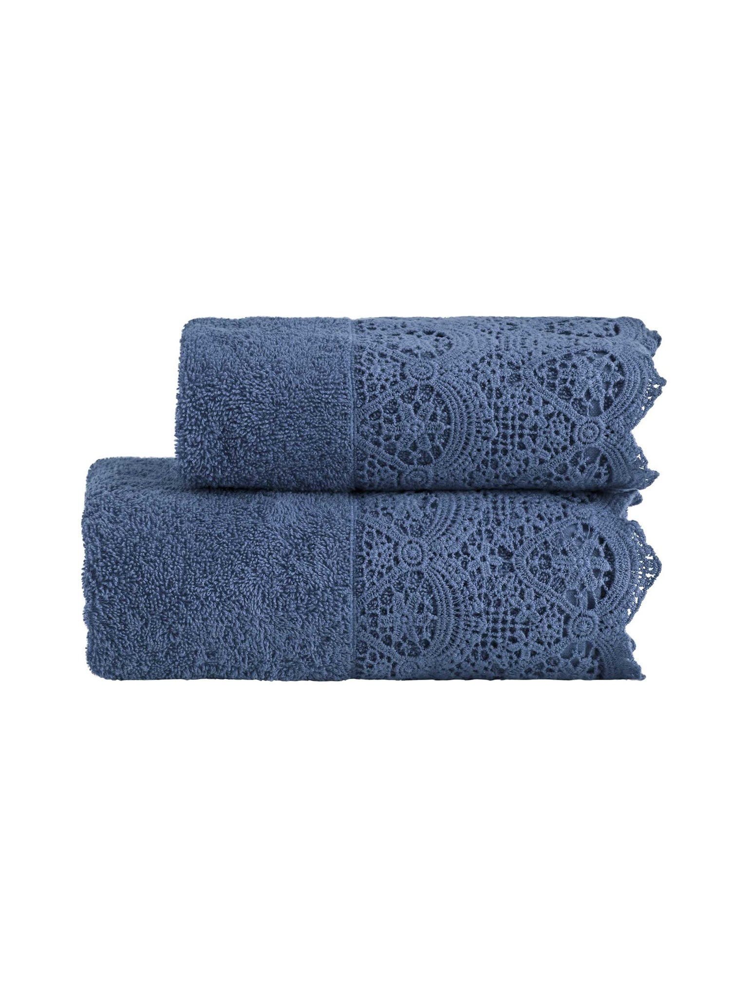 REYNOSA Set spugna viso + ospite, Blu