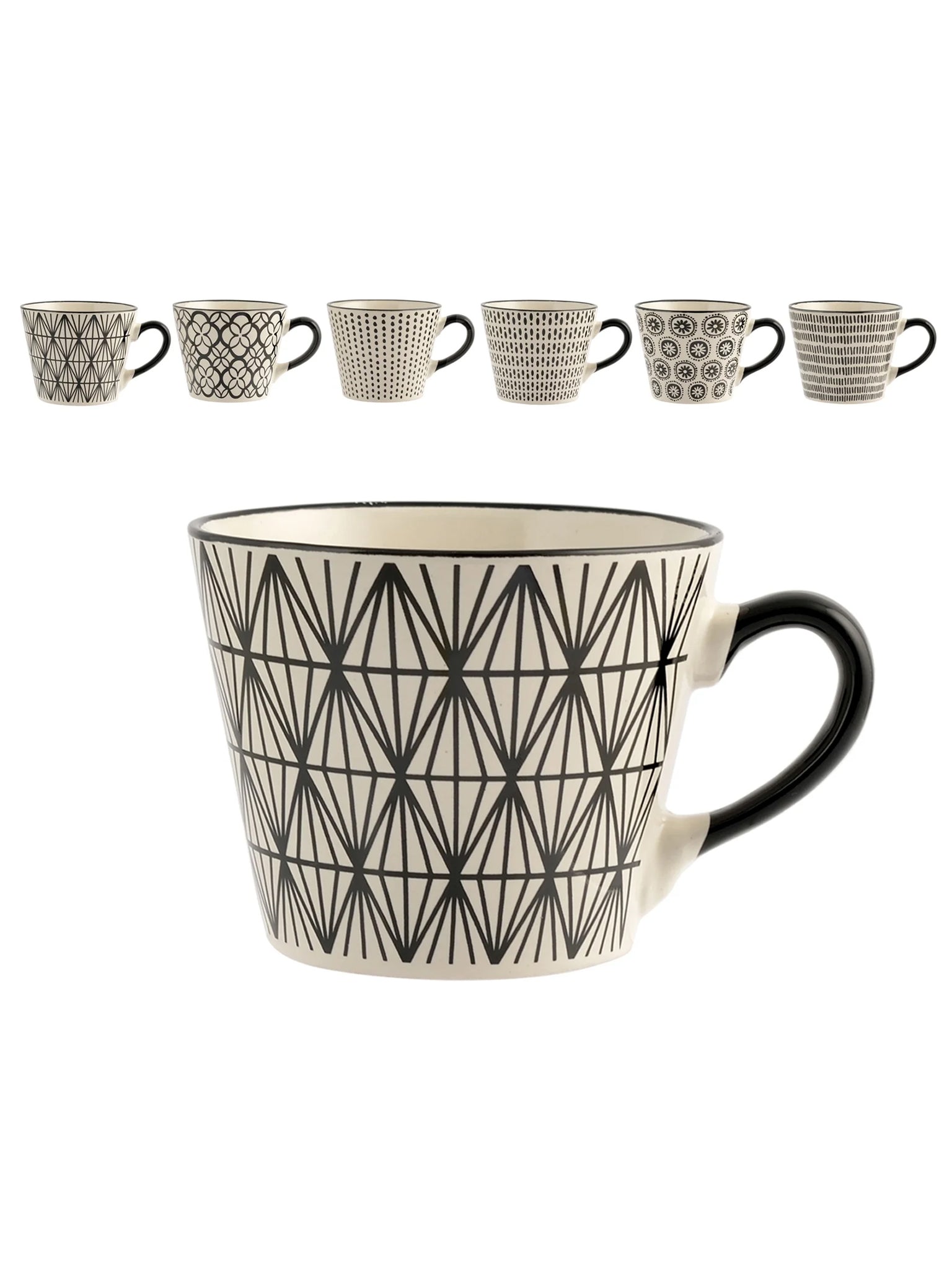 Set 6 Tazze Jumbo Vhera In Stoneware Cc 340