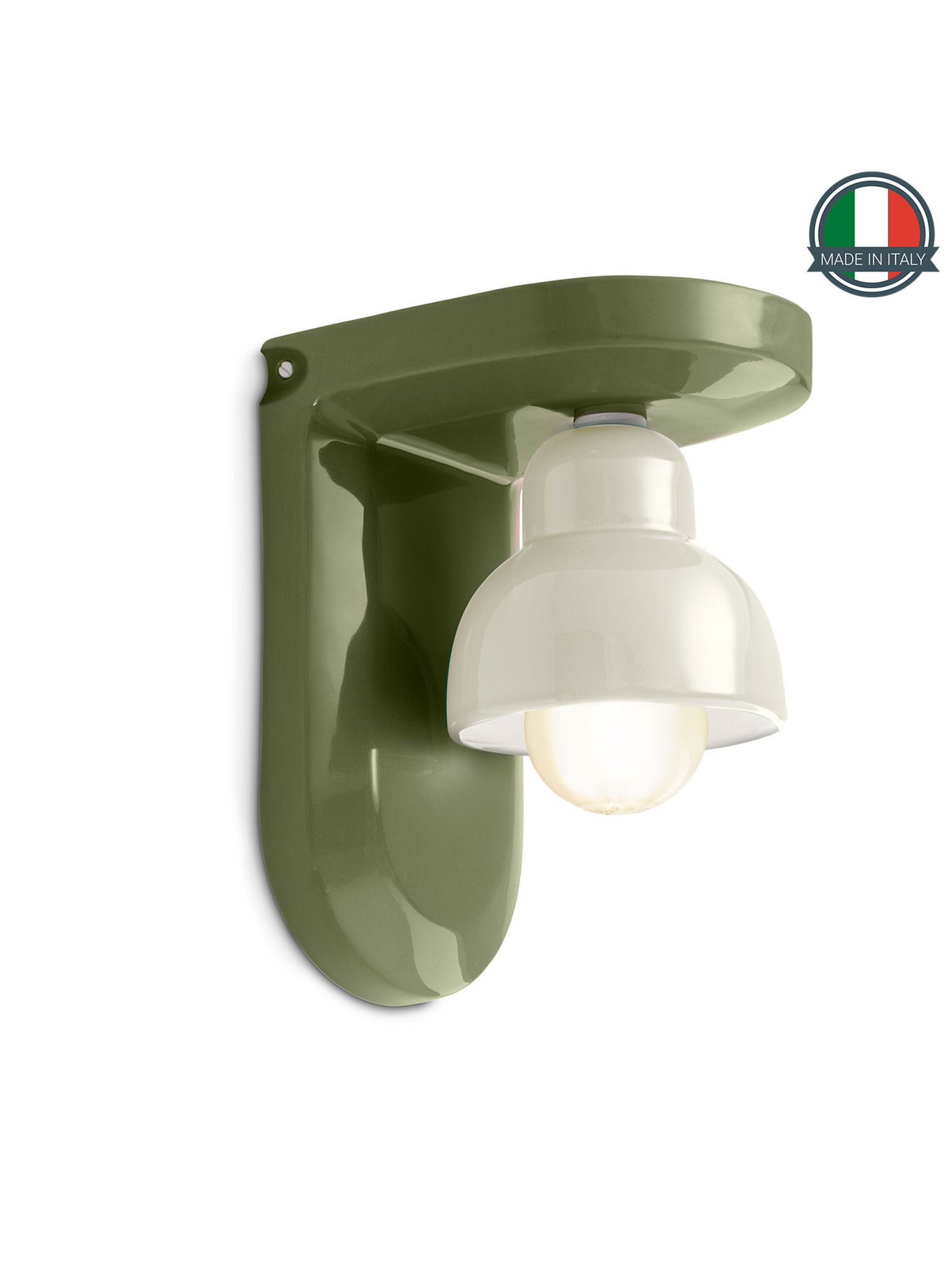 Lampada A Parete Berimbau Verde Salvia + Crema C2600(VSC)