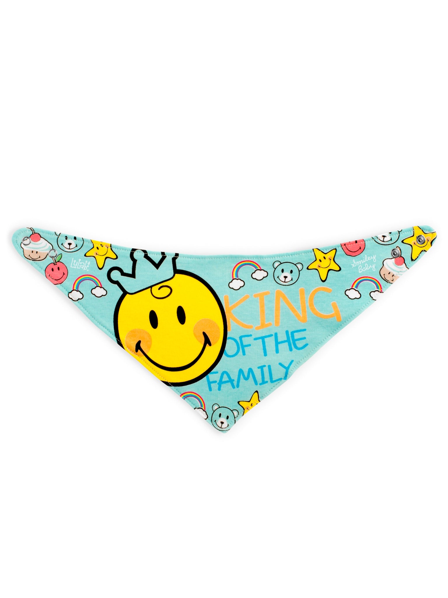 Smiley Boy Set 2 Bavaglini Bandana In Cotone