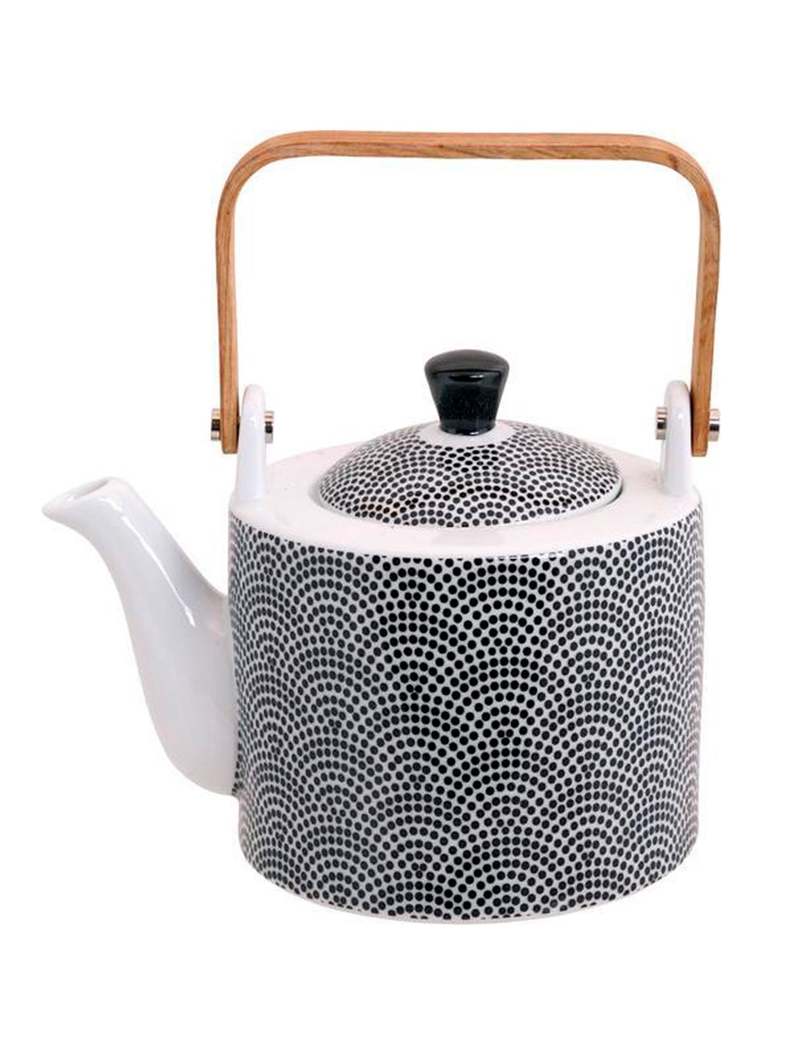 Nippon Black Set Te' Dots 0.8Lt W/ 4 Tazze Lines-S
