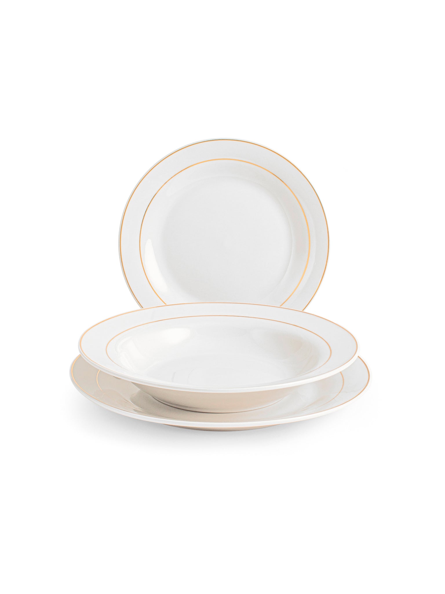 9302700 Servizio Tavola Montpellier, Porcellana, 18 Pezzi, Porcelain, Bianco