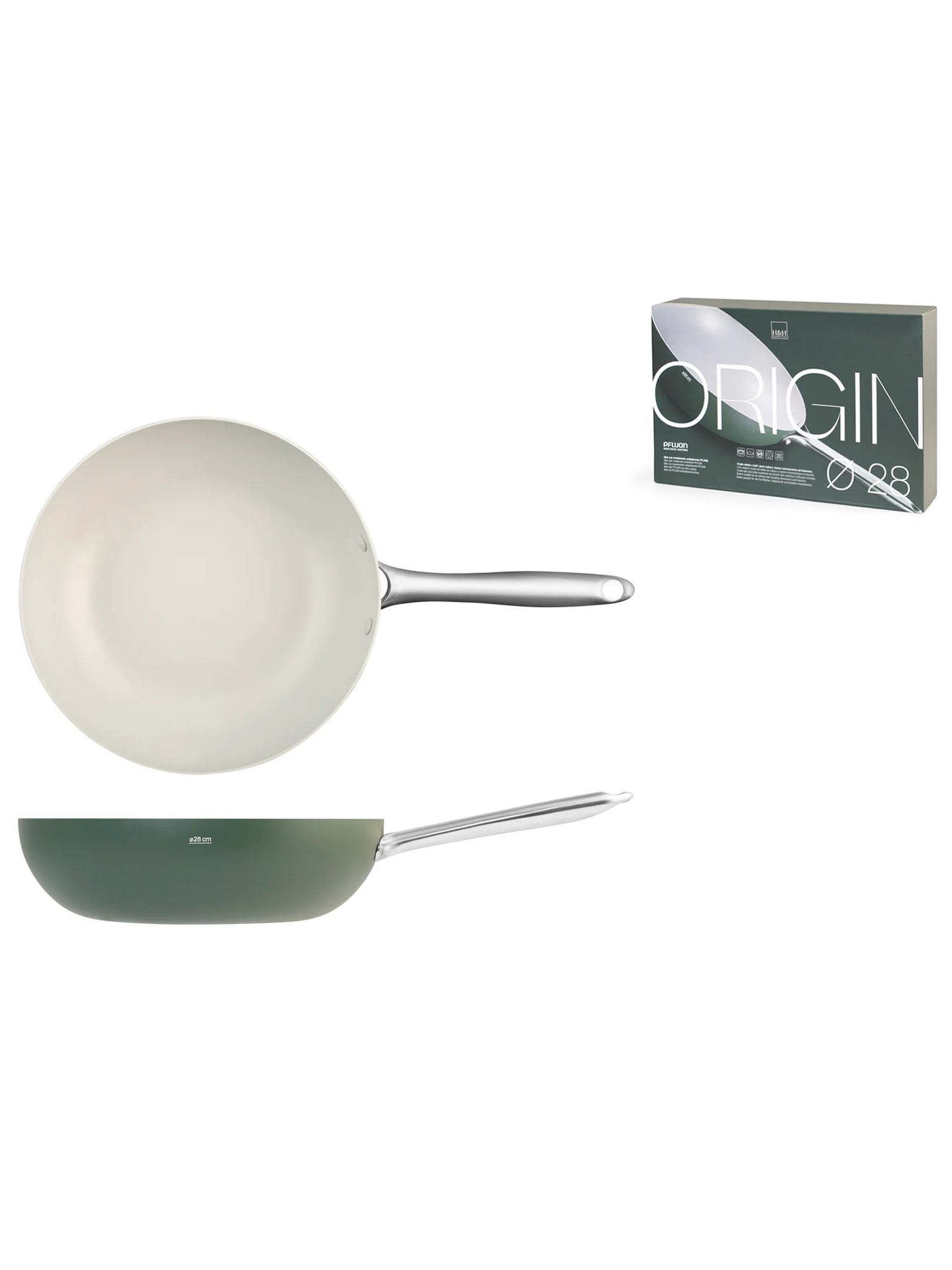 Wok Antiaderente Origin Cm 28