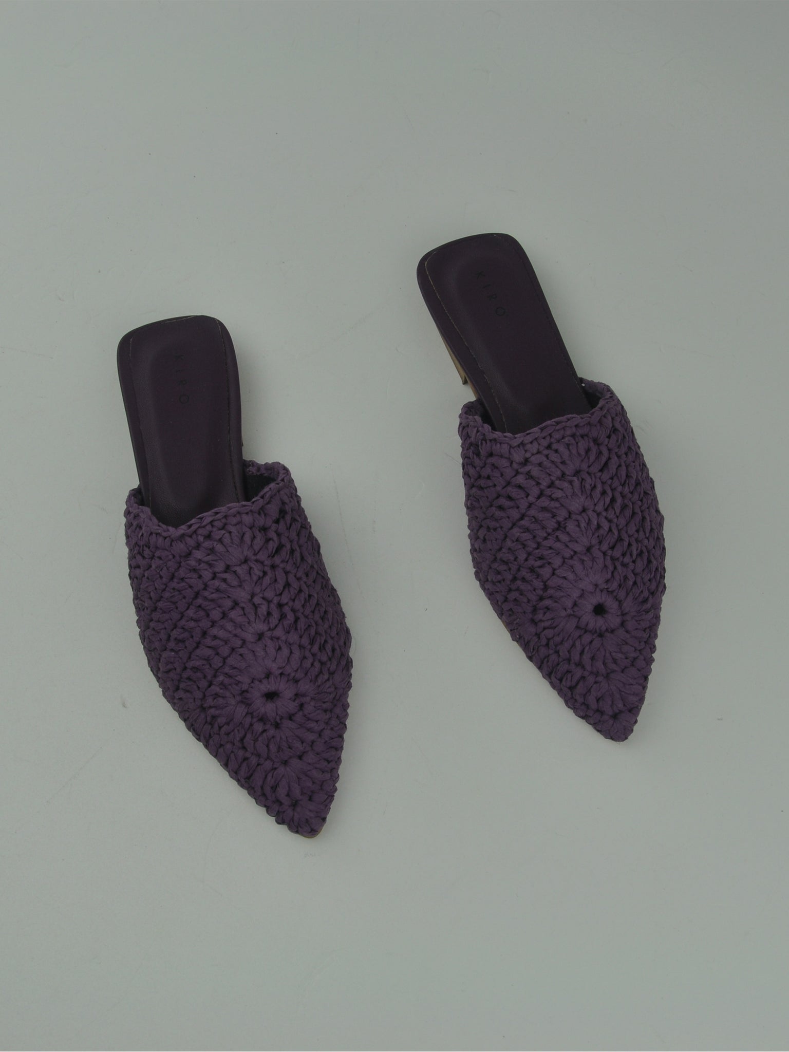 SABOT 10 IN RAFFIA VIOLA