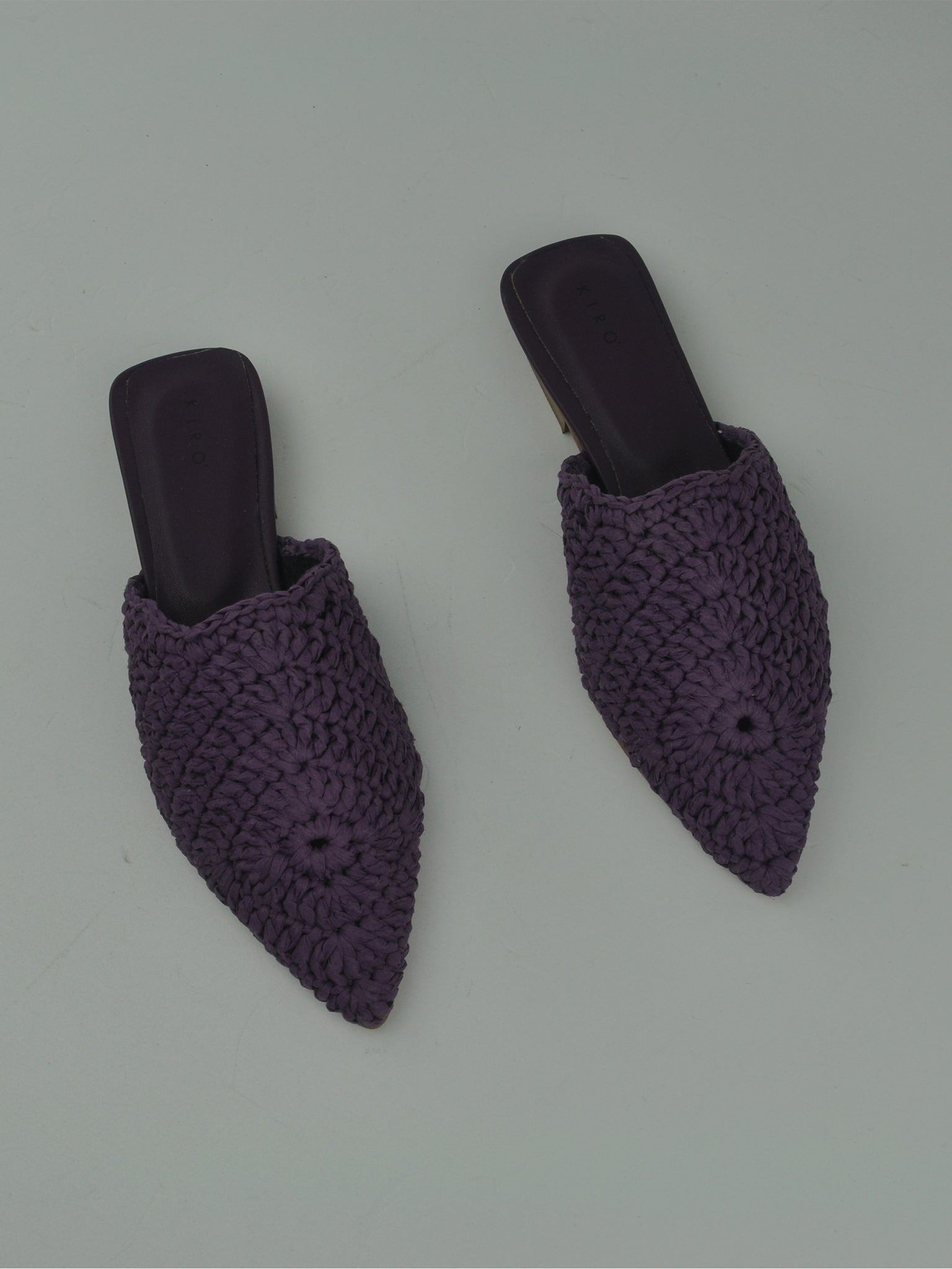SABOT 10 IN RAFFIA VIOLA
