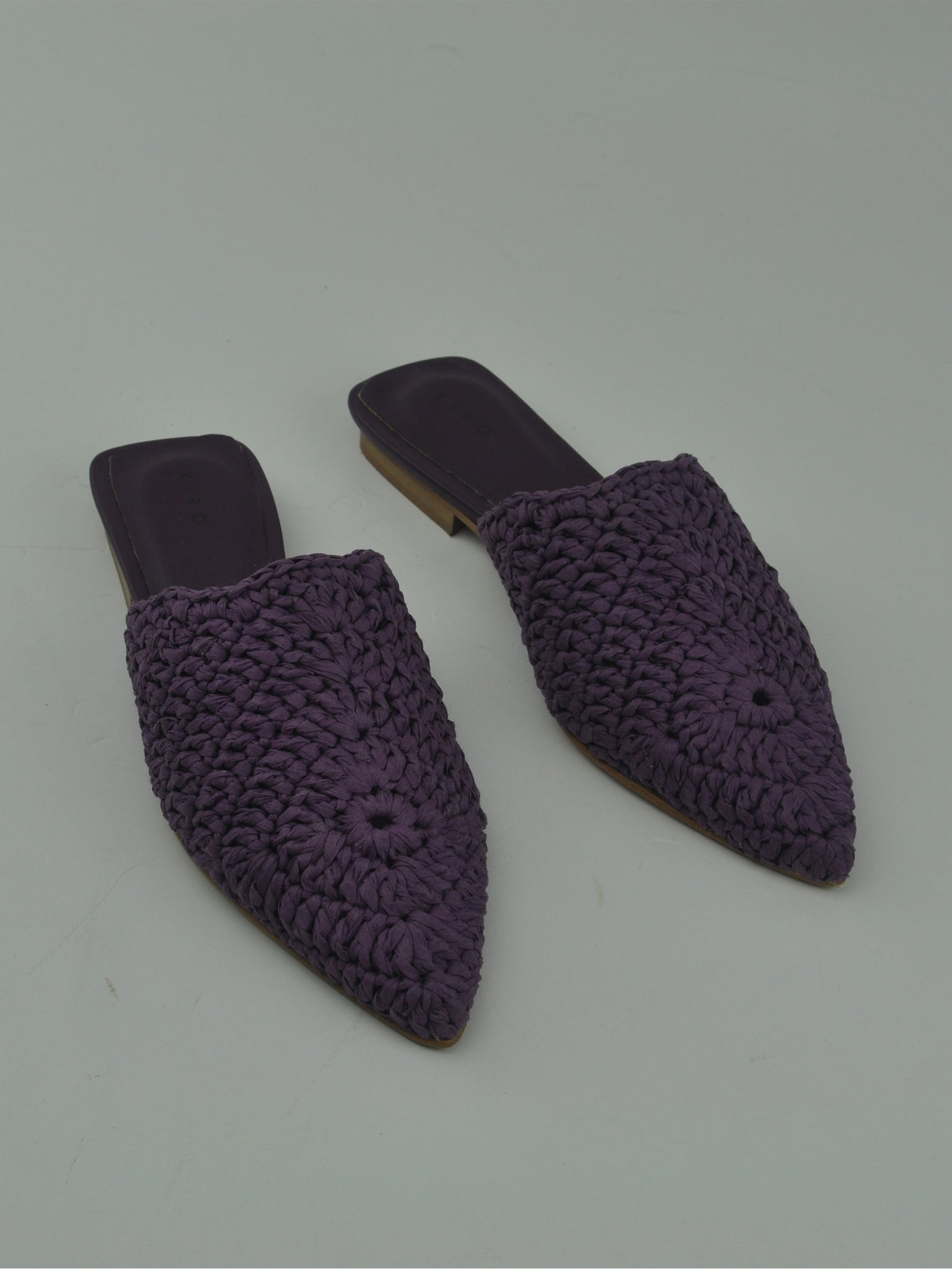 SABOT 10 IN RAFFIA VIOLA