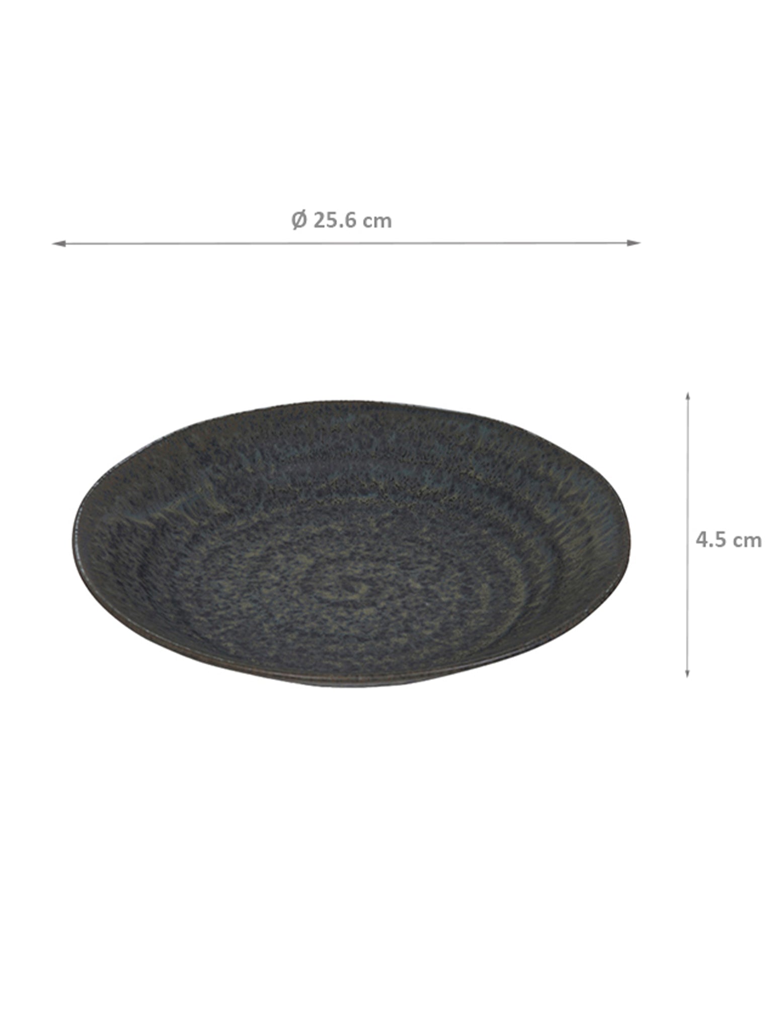 Onyx Noir Piatto 25.3X4.5Cm