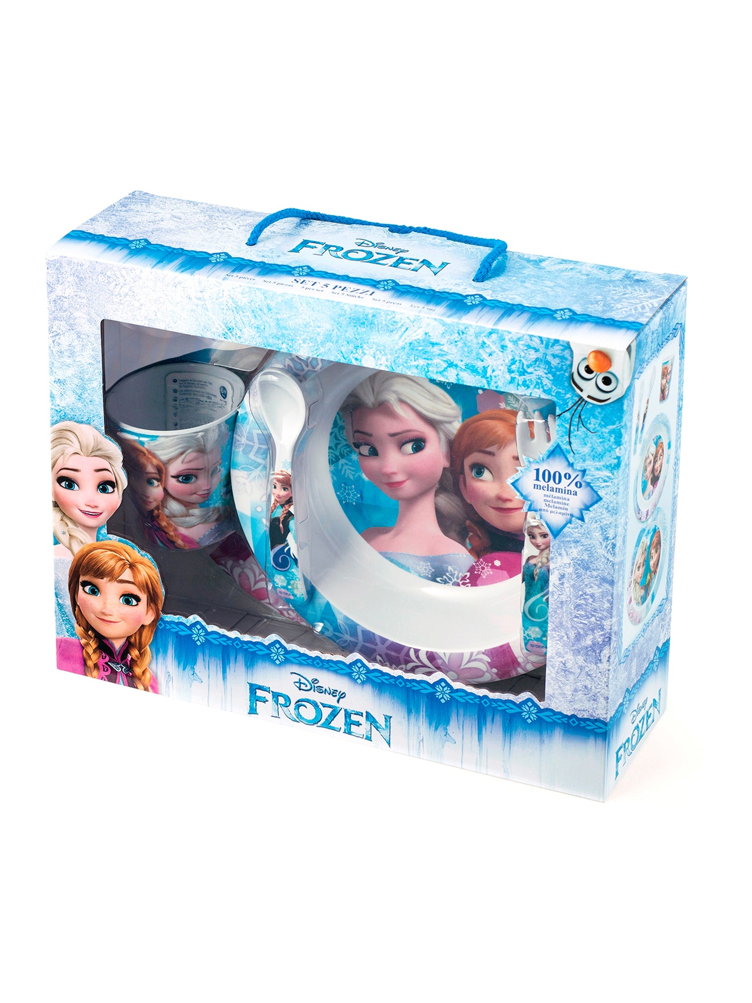 Lullabi Set Pappa Frozen In Melamina 5 Pezzi Lulabi
