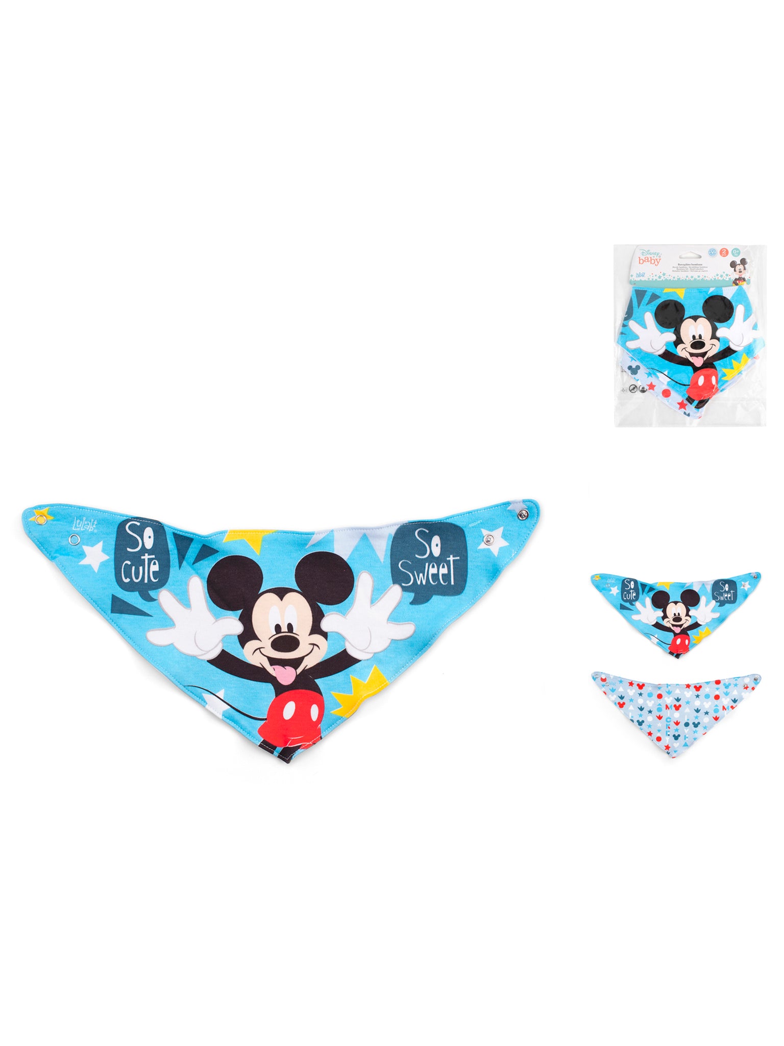 Set 2 Bavaglini Bandana Mickey Icon
