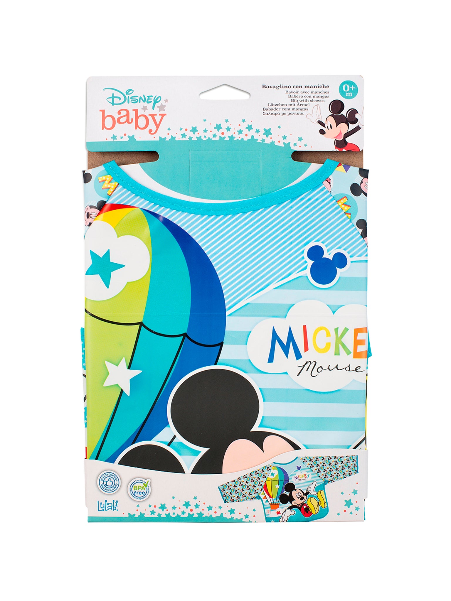 Disney Mickeysimply Bavaglino In Peva Con Maniche