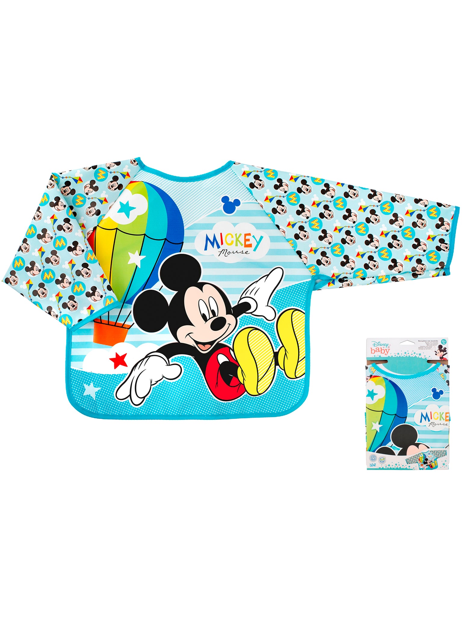 Disney Mickeysimply Bavaglino In Peva Con Maniche