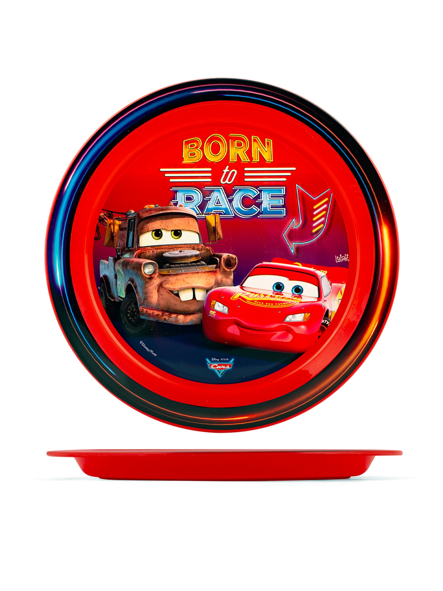 Cars Neon Set 3 Pezzi Pappa, Bimbo, Polipropilene