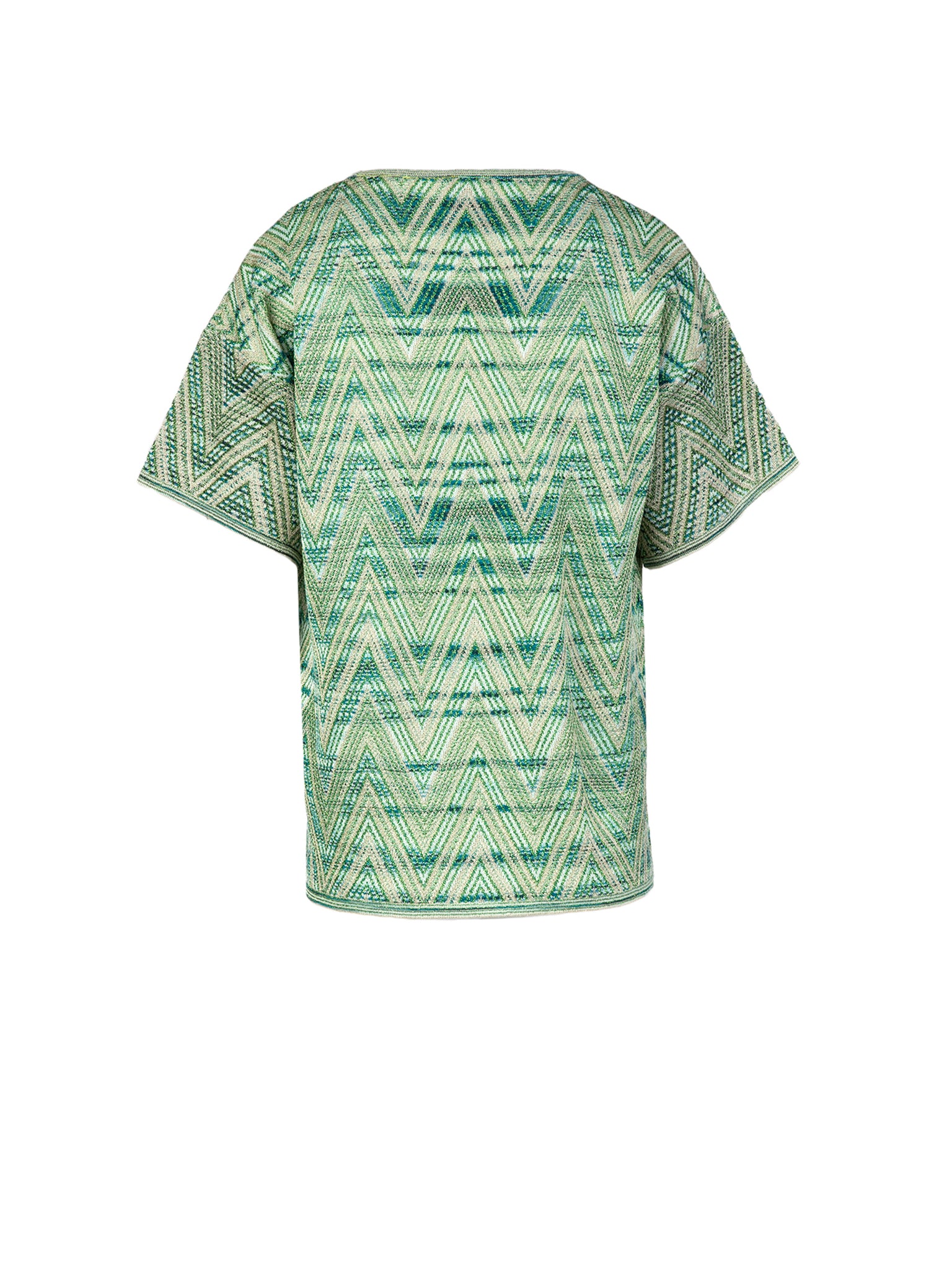 Polo - Zig Zag Acid Green and Silver - M Missoni