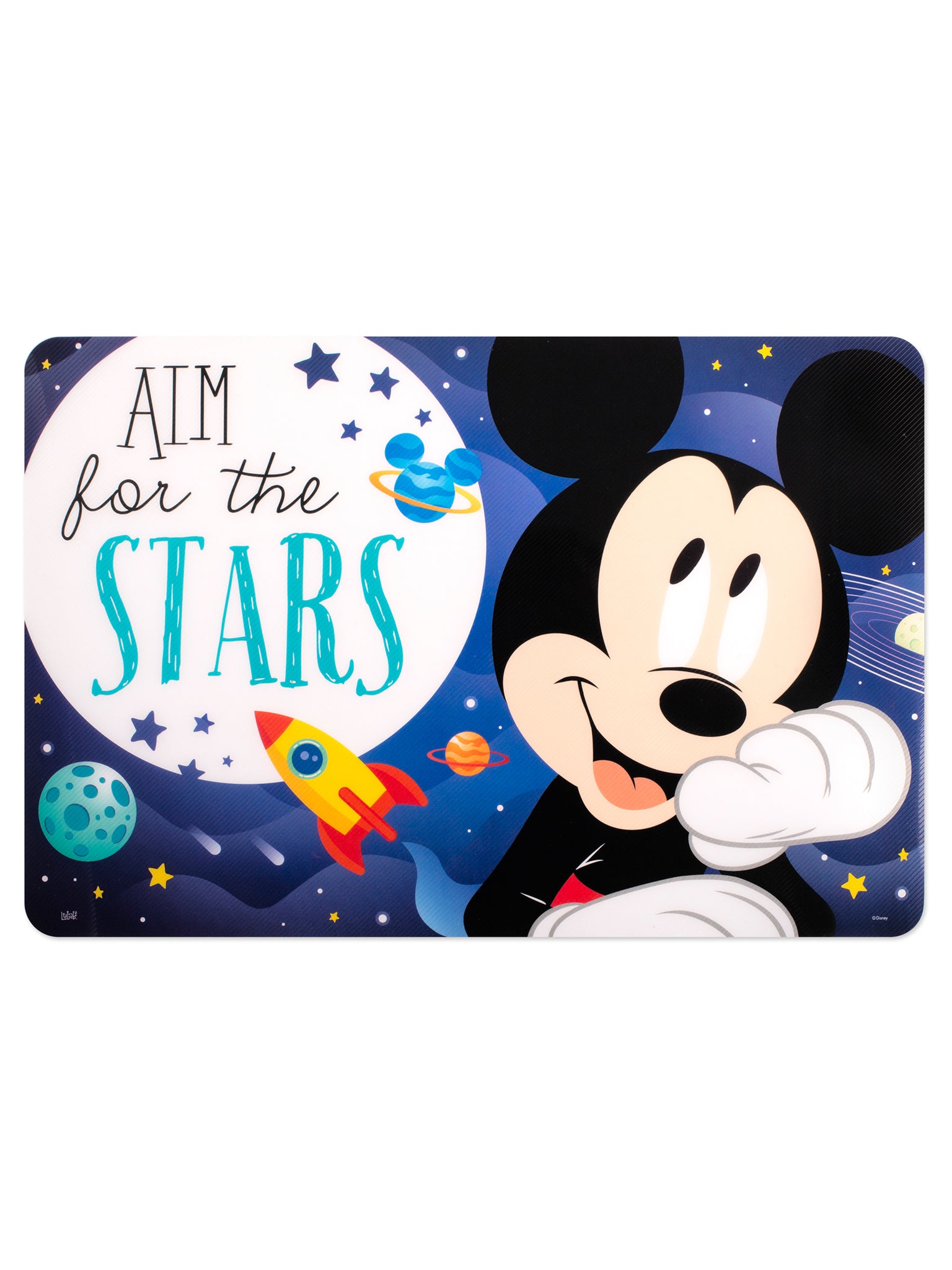 Disney Mickey Cosmo Set 12 Tovagliette, Polipropilene, 45X30Cm, Blu, Vinile, Multicolore