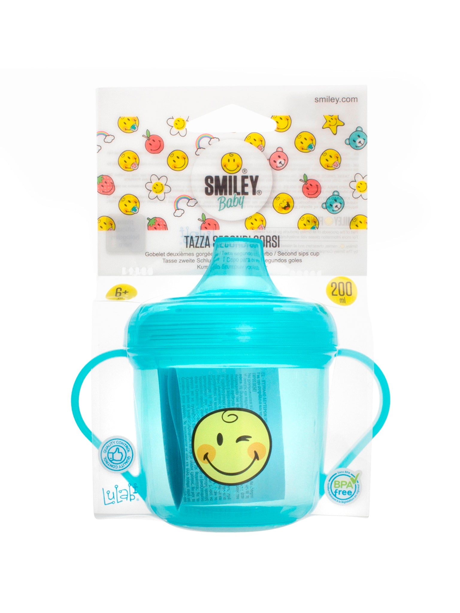 Smiley Boy Tazza 2 Sorsi, 200Ml, Polipropilene - 600 G