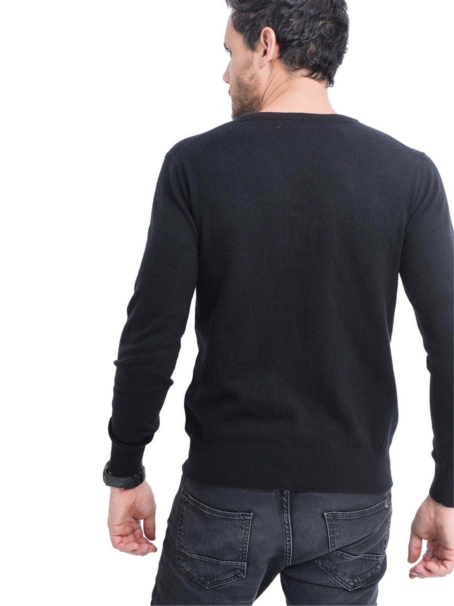 Maglia A Maniche Lunghe Girocollo - Nero