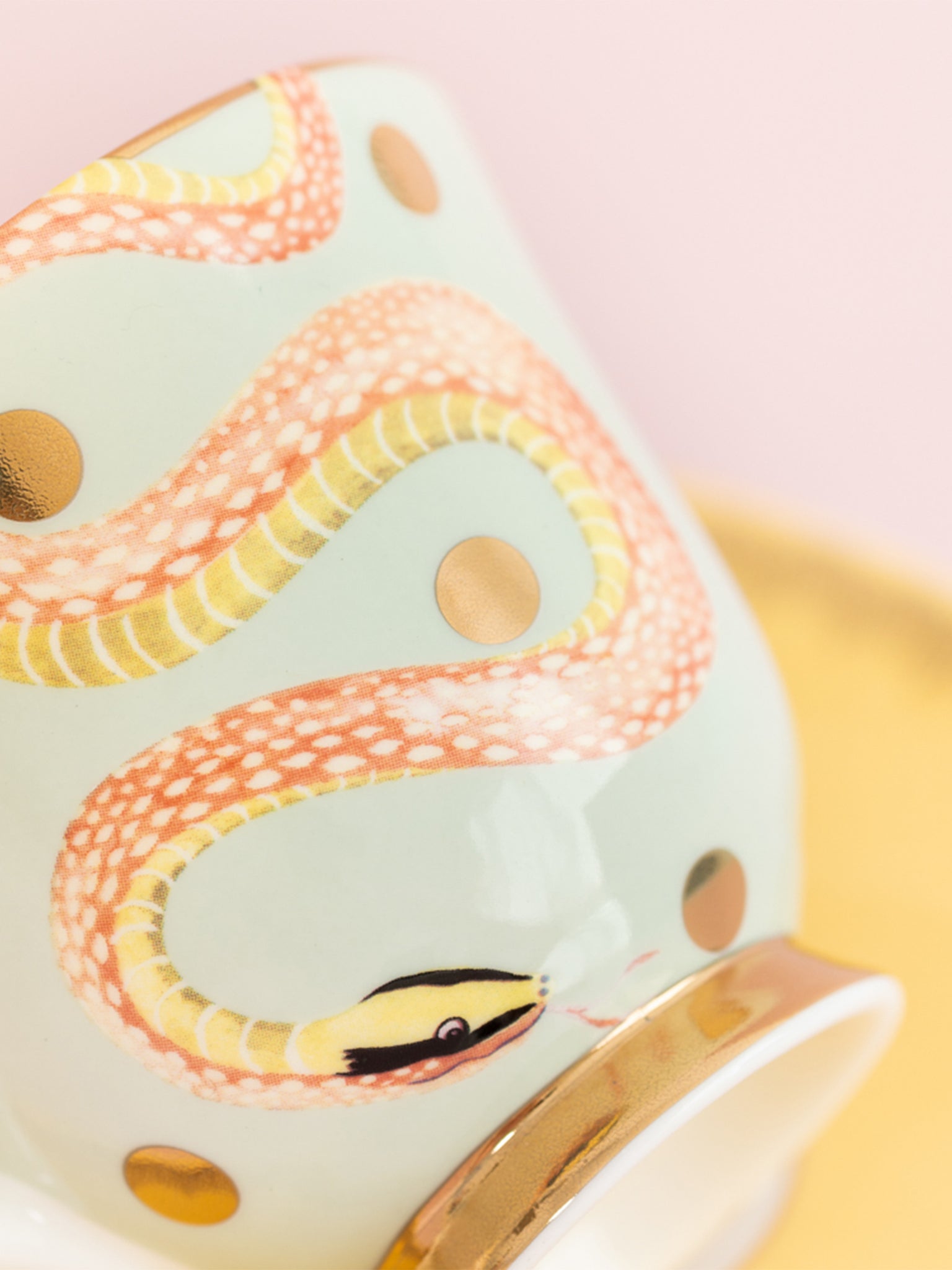 Tazza da tè con piattino Snakey