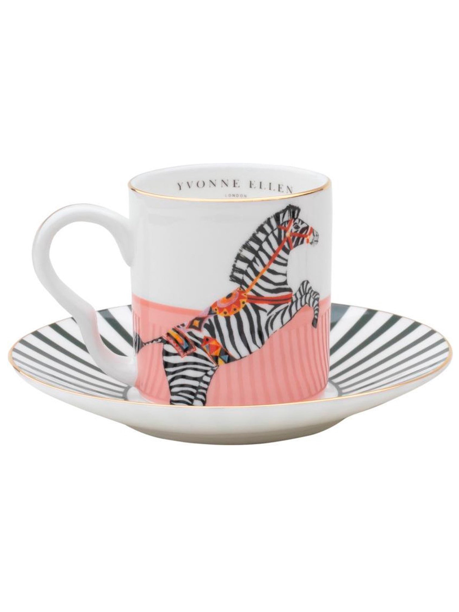 Set 2 Tazzine Espresso C/P Dog/Zebra Gb