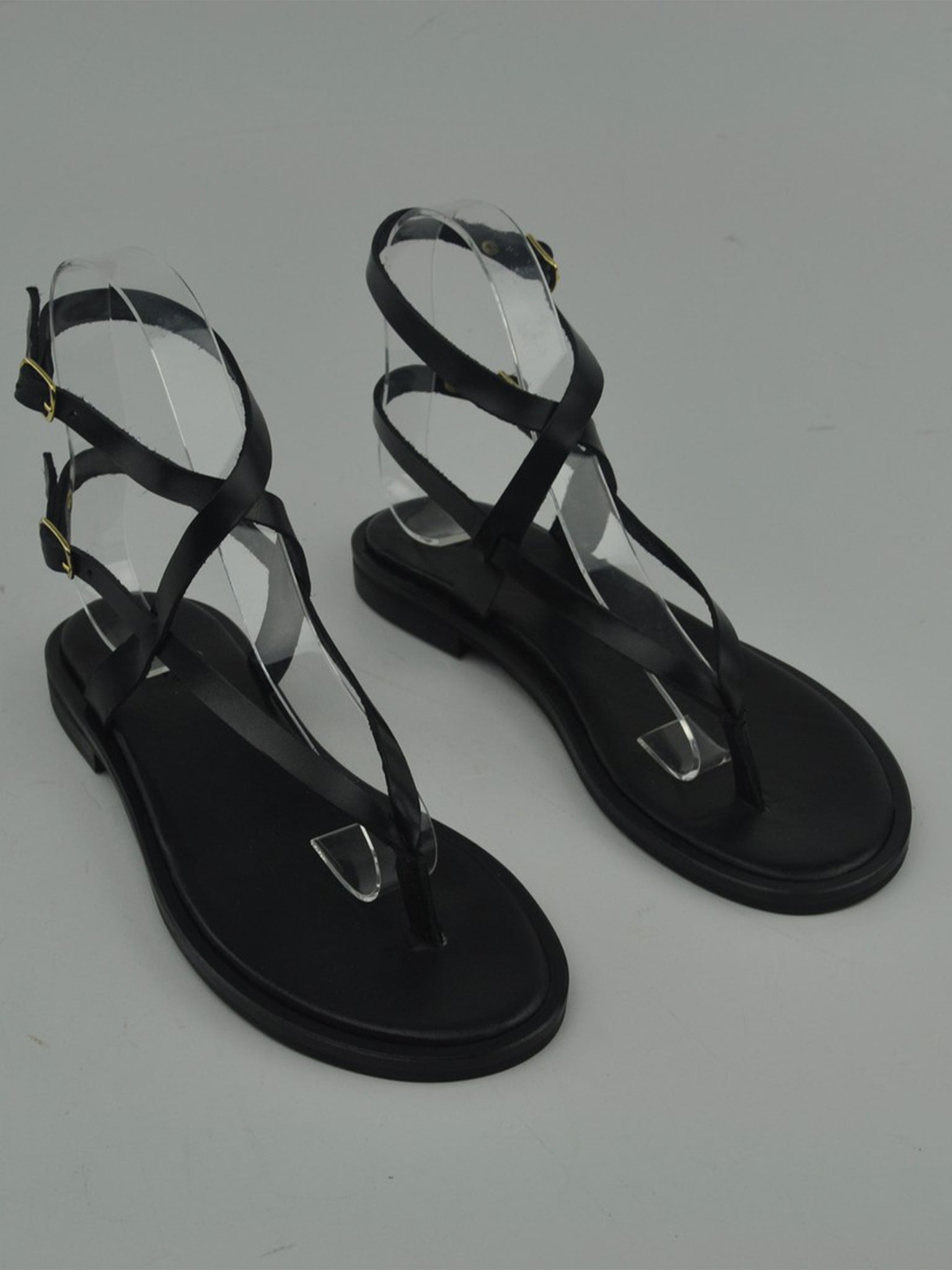 MUMBAI PELLE NERO - SUOLA TONDA