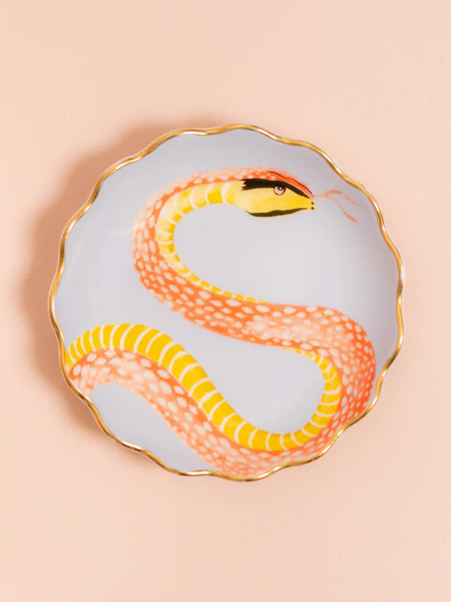Piatto portagioie rotondo serpente