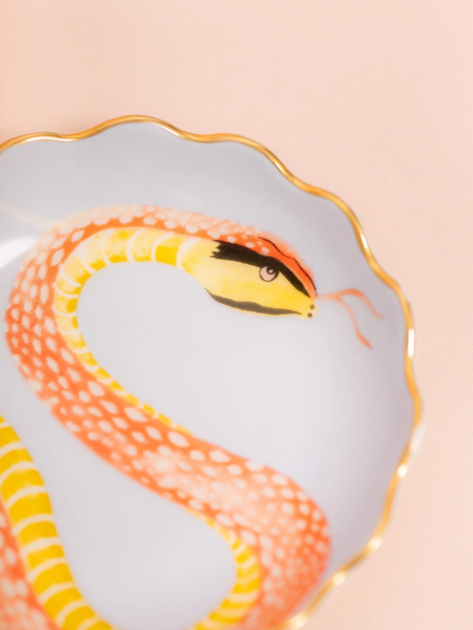 Piatto portagioie rotondo serpente