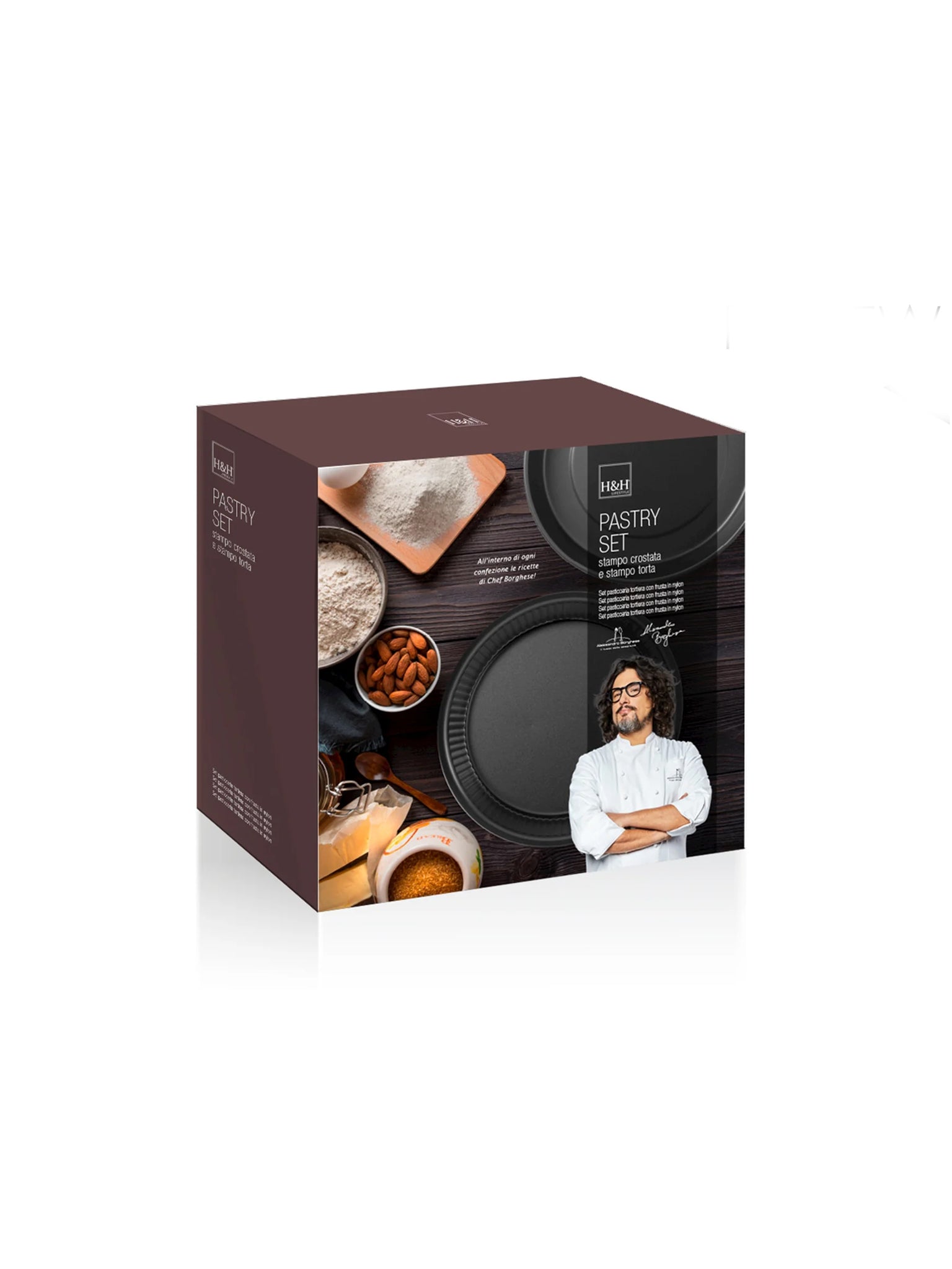 Set 2 Stampi Alessandro Borghese Torta E Crostata Antiaderenti