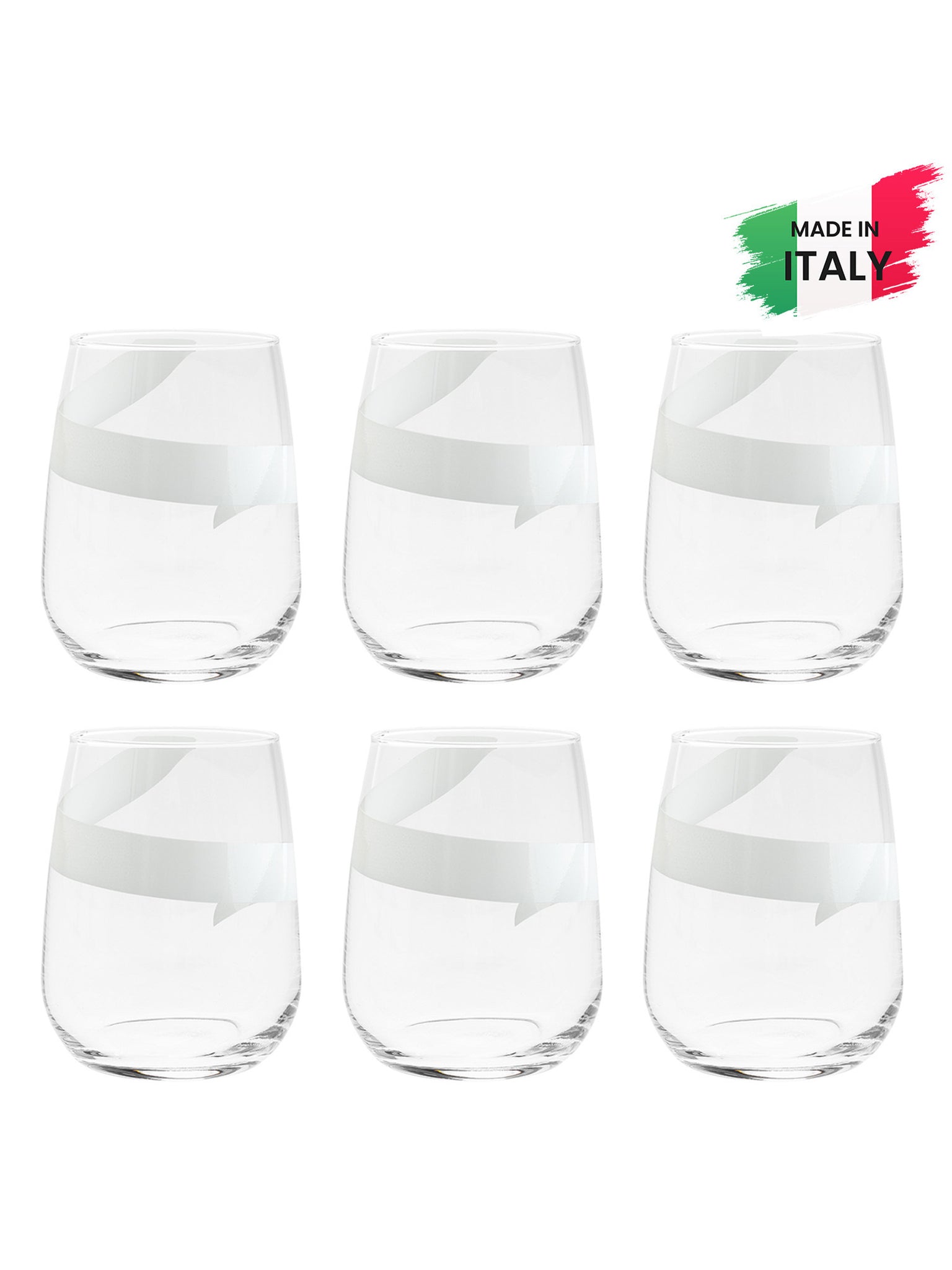 Bicchiere Acqua Set 6 Pezzi - Ginepro Bianco