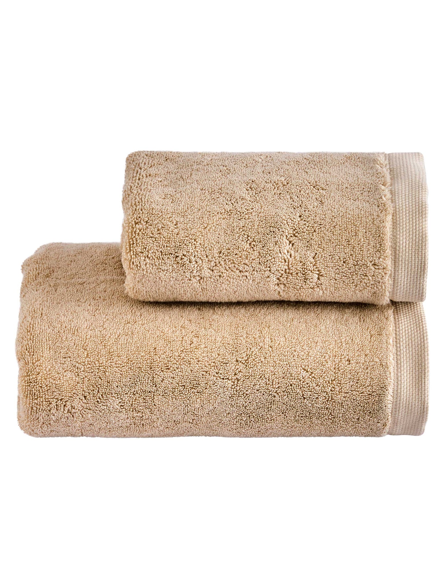 LUXE Set viso + ospite, Tortora