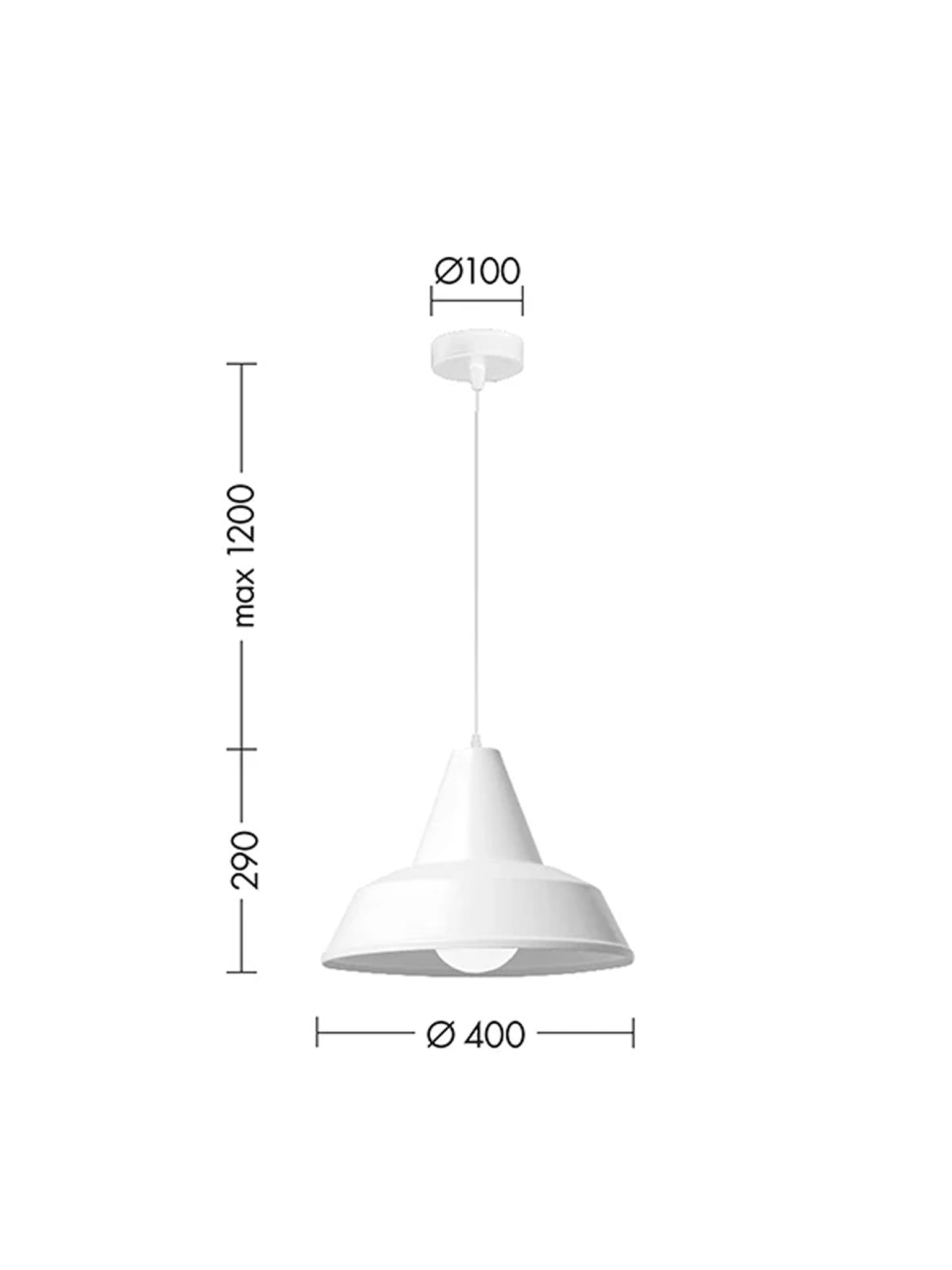 Lampada a sospensione UMA Nero