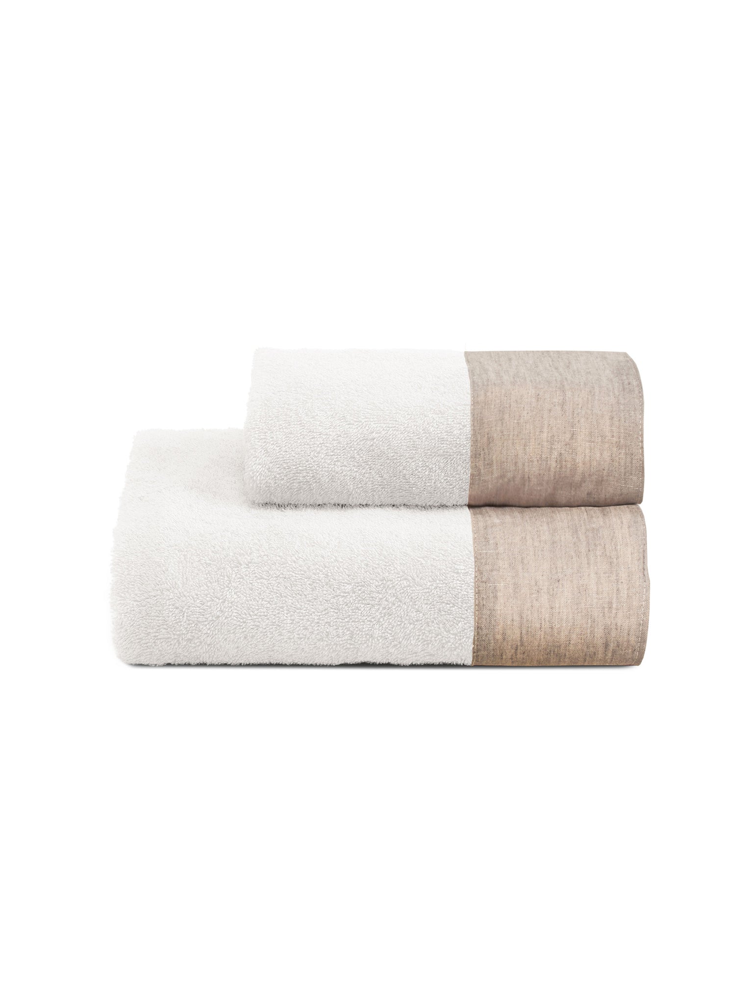 WASHED Set spugna viso + ospite, Bianco