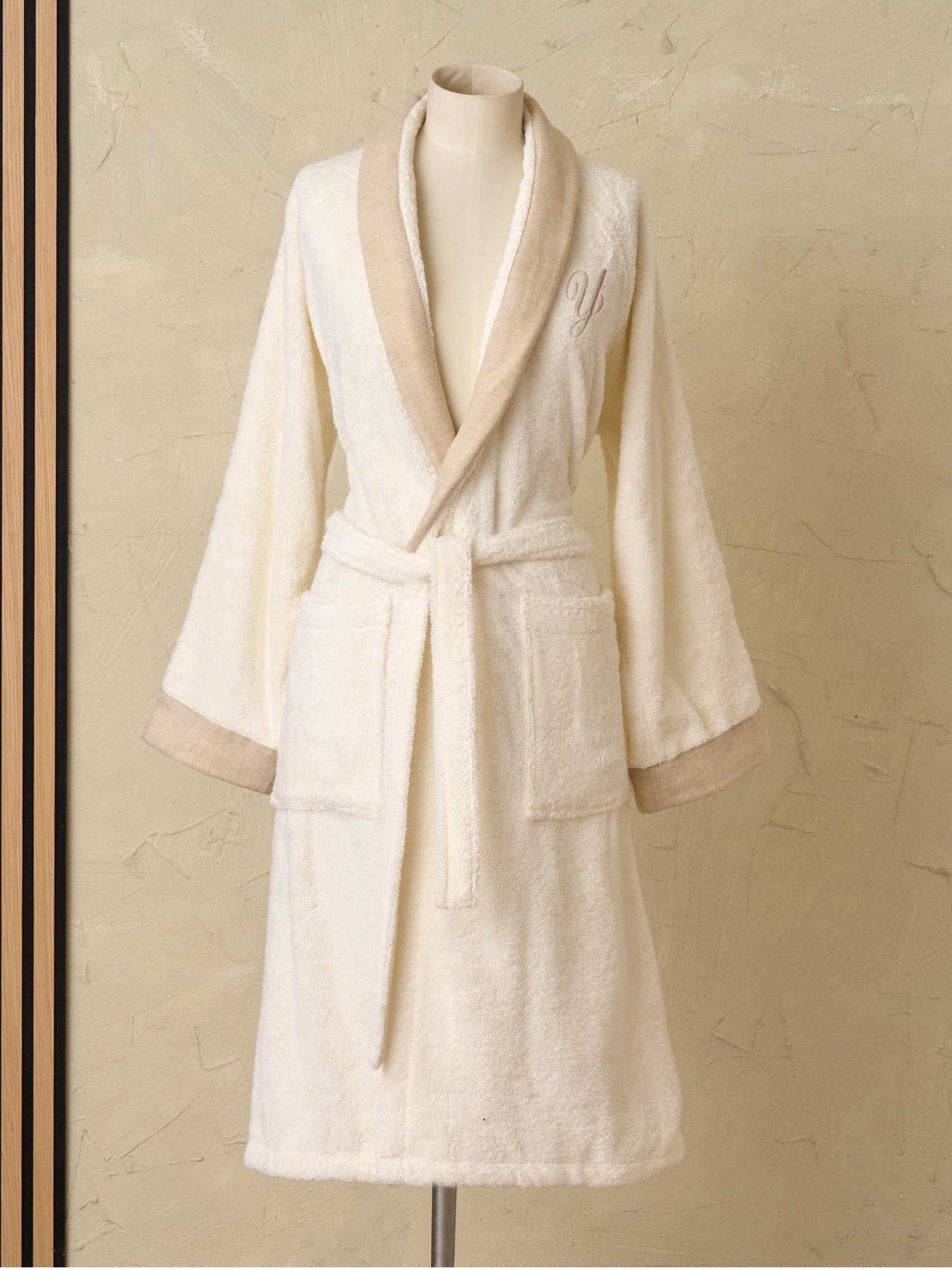 ZAHRA Accappatoio collo a scialle