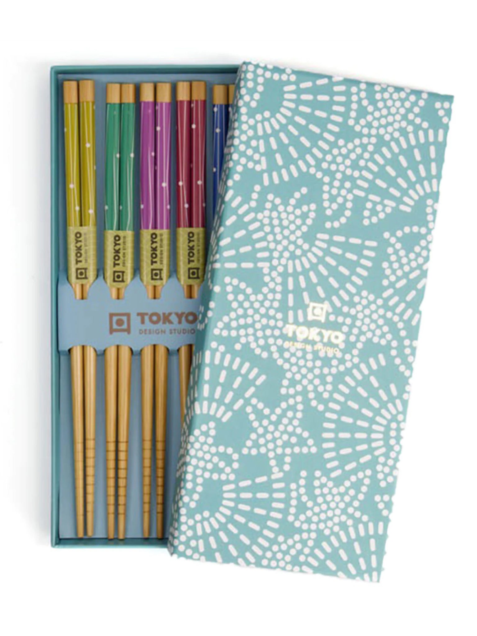 Chopstick Giftset/5 Light Blue Star Set da  1