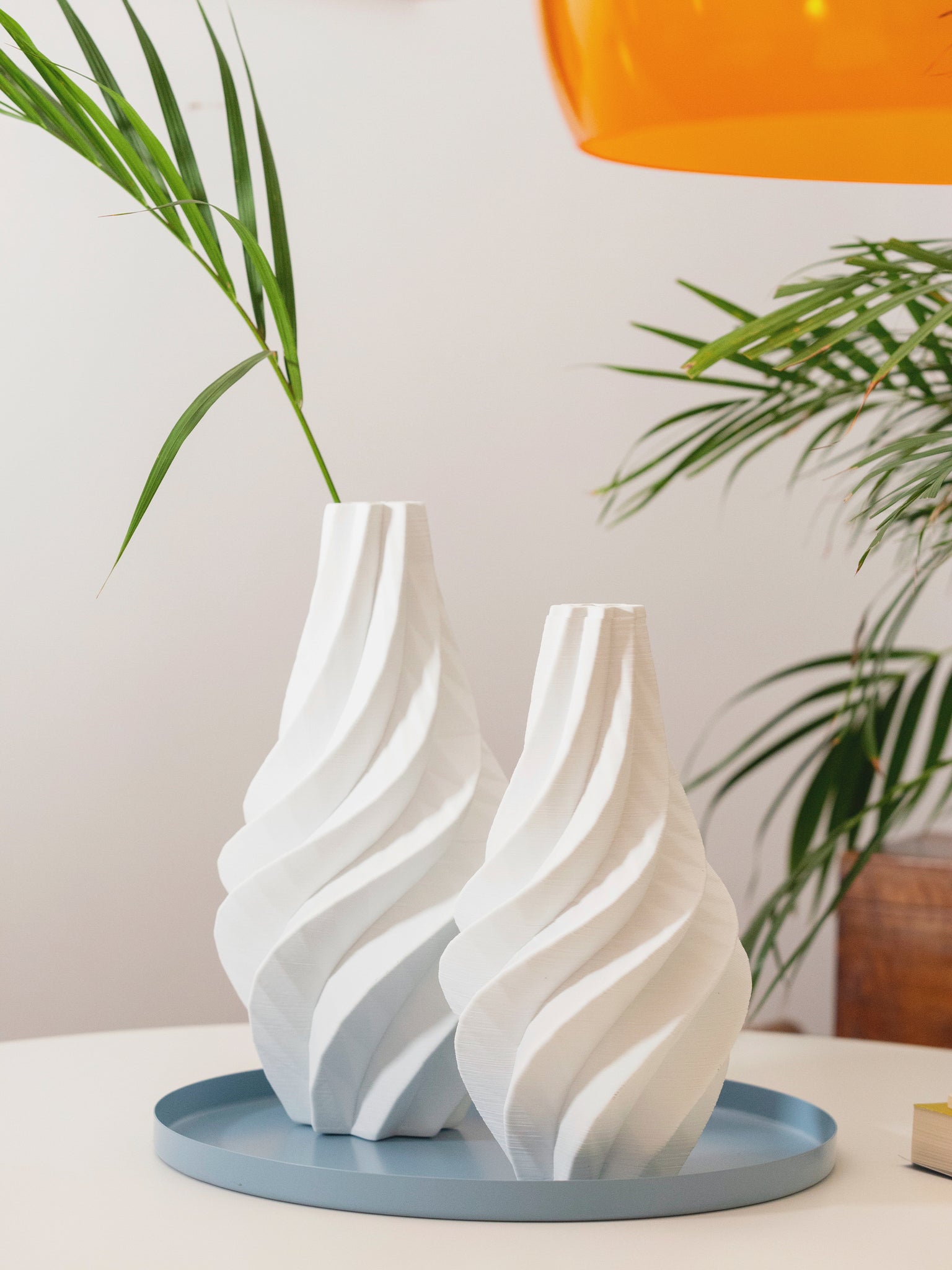 Vaso 3D Wind bianco piccolo 88633 16x16x35