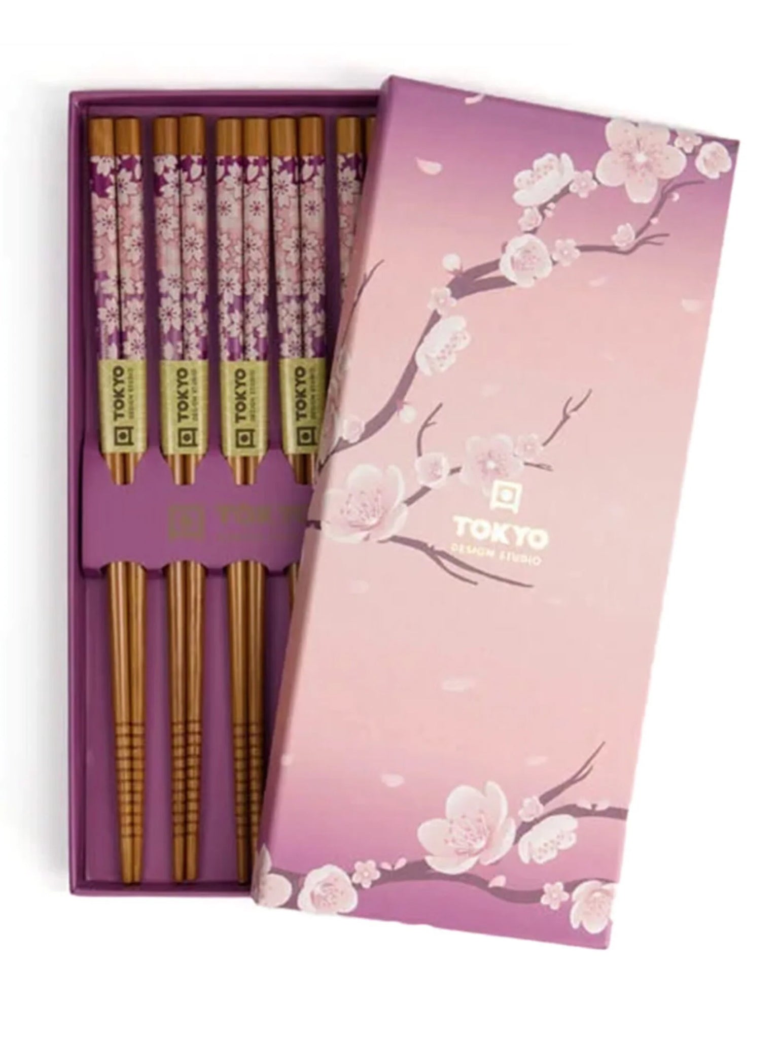 Chopstick Giftset/5 Purple Sakura