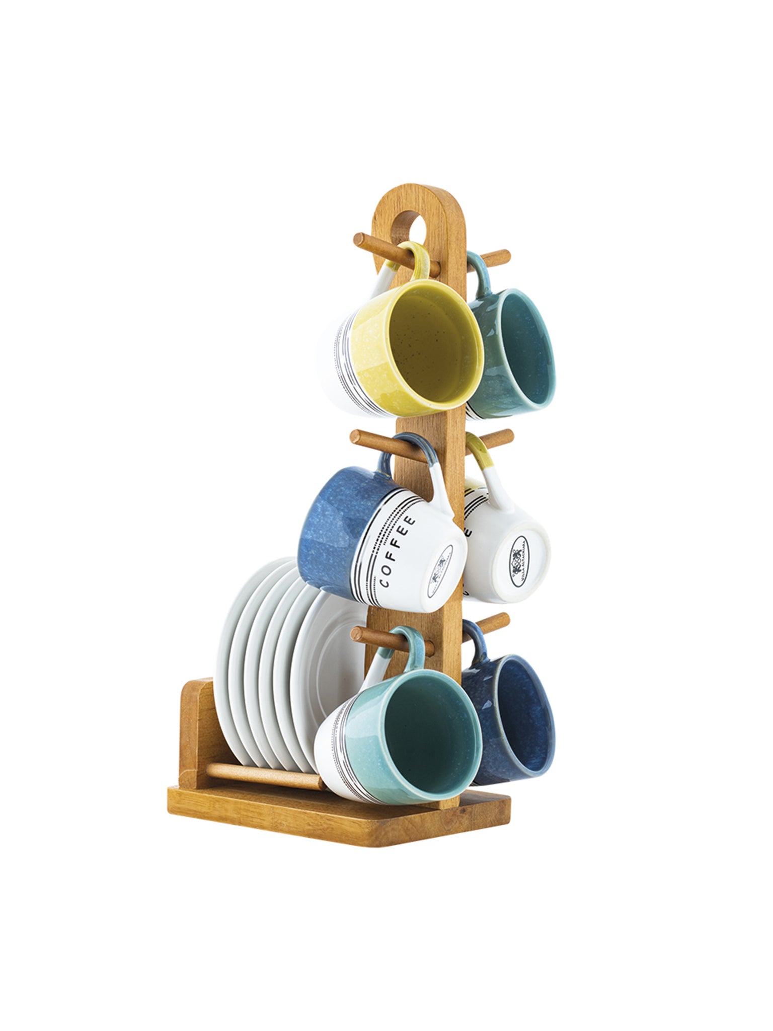 Tazza da caffè con piatto stoneware set 6 pezzi+appendino Homify 82815