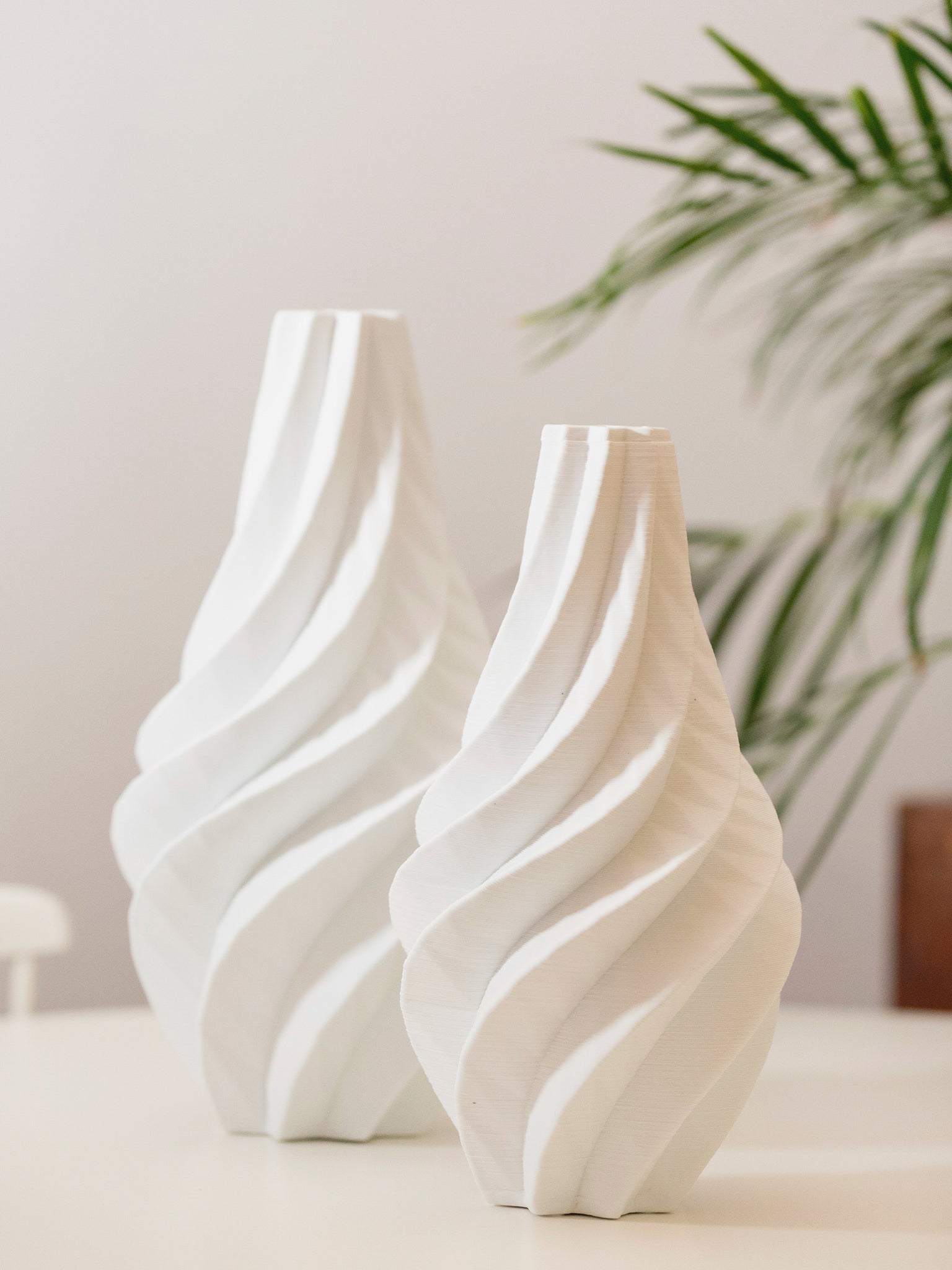 Vaso 3D Wind bianco grande 88626 20x20x41