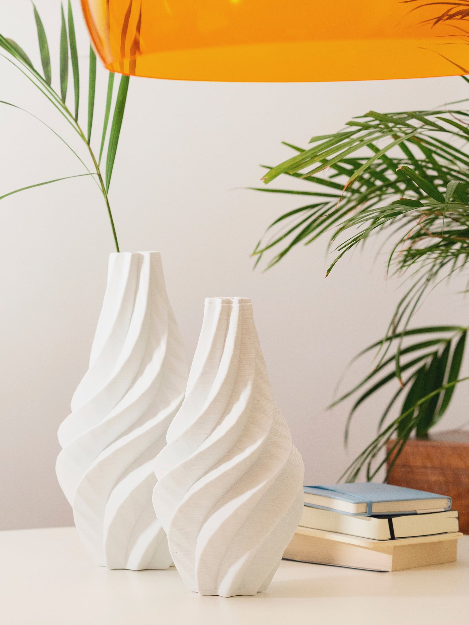 Vaso 3D Wind bianco grande 88626 20x20x41