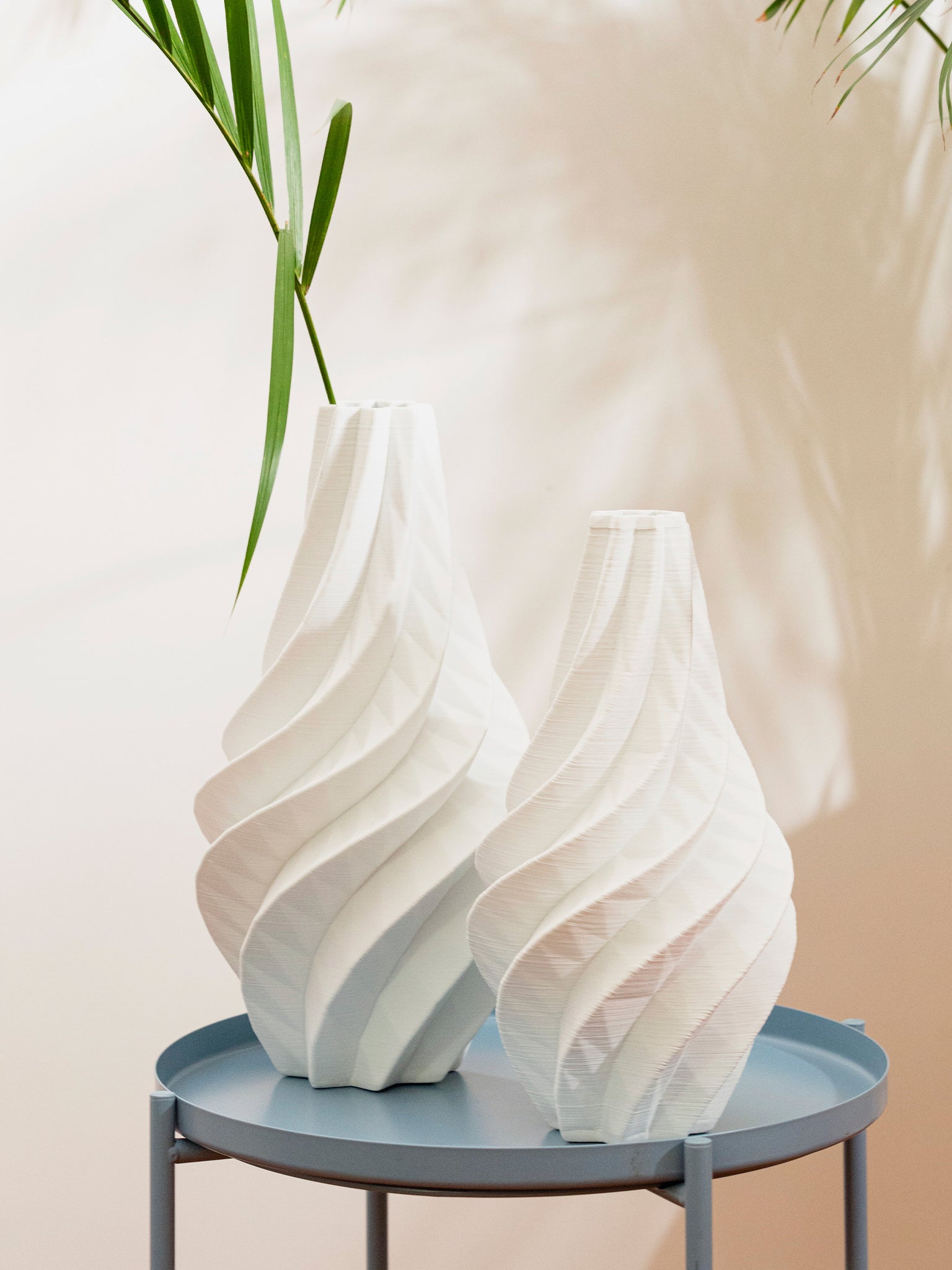 Vaso 3D Wind bianco grande 88626 20x20x41