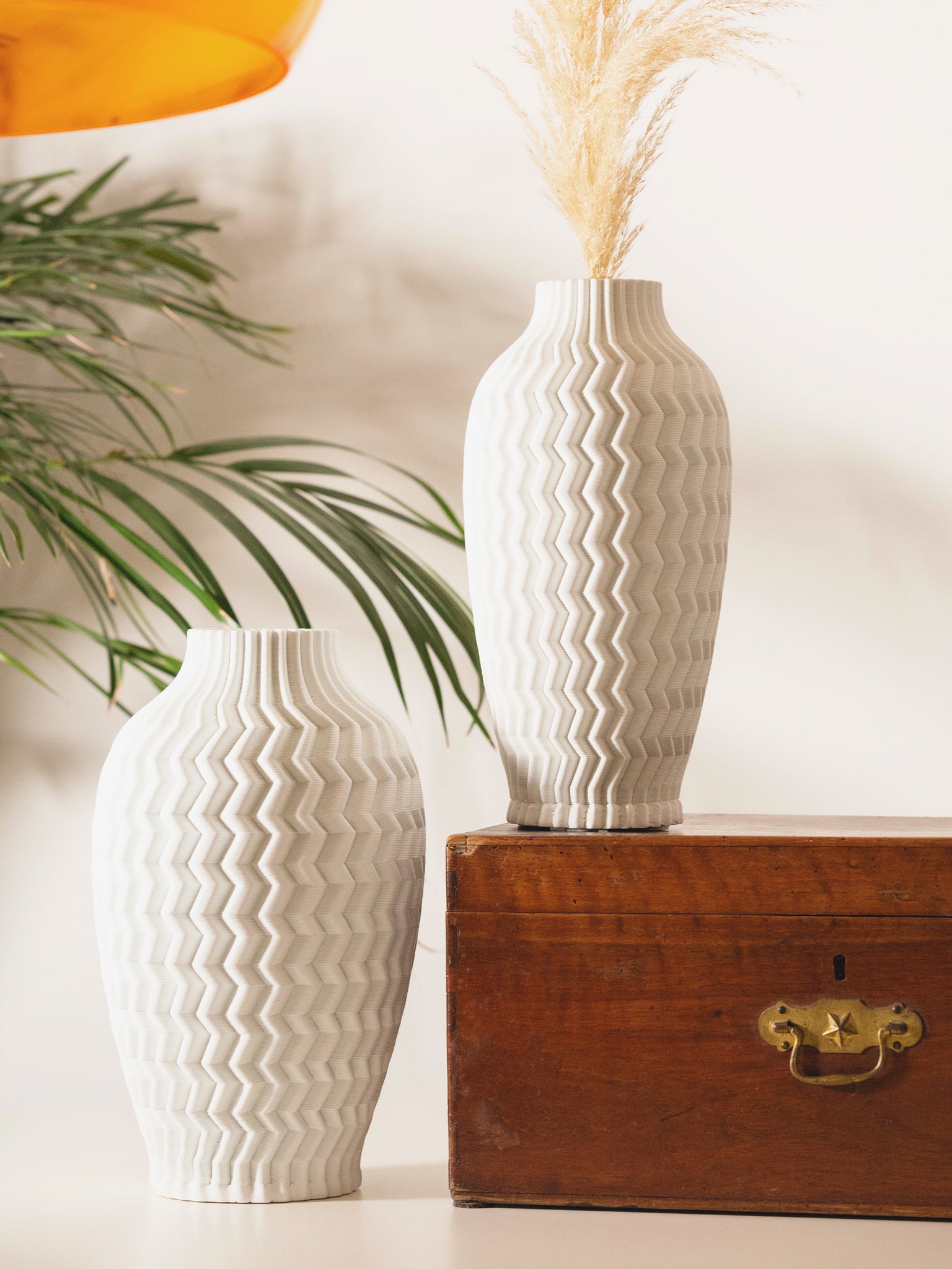 Vaso 3D Sand bianco 88619 18x18x33