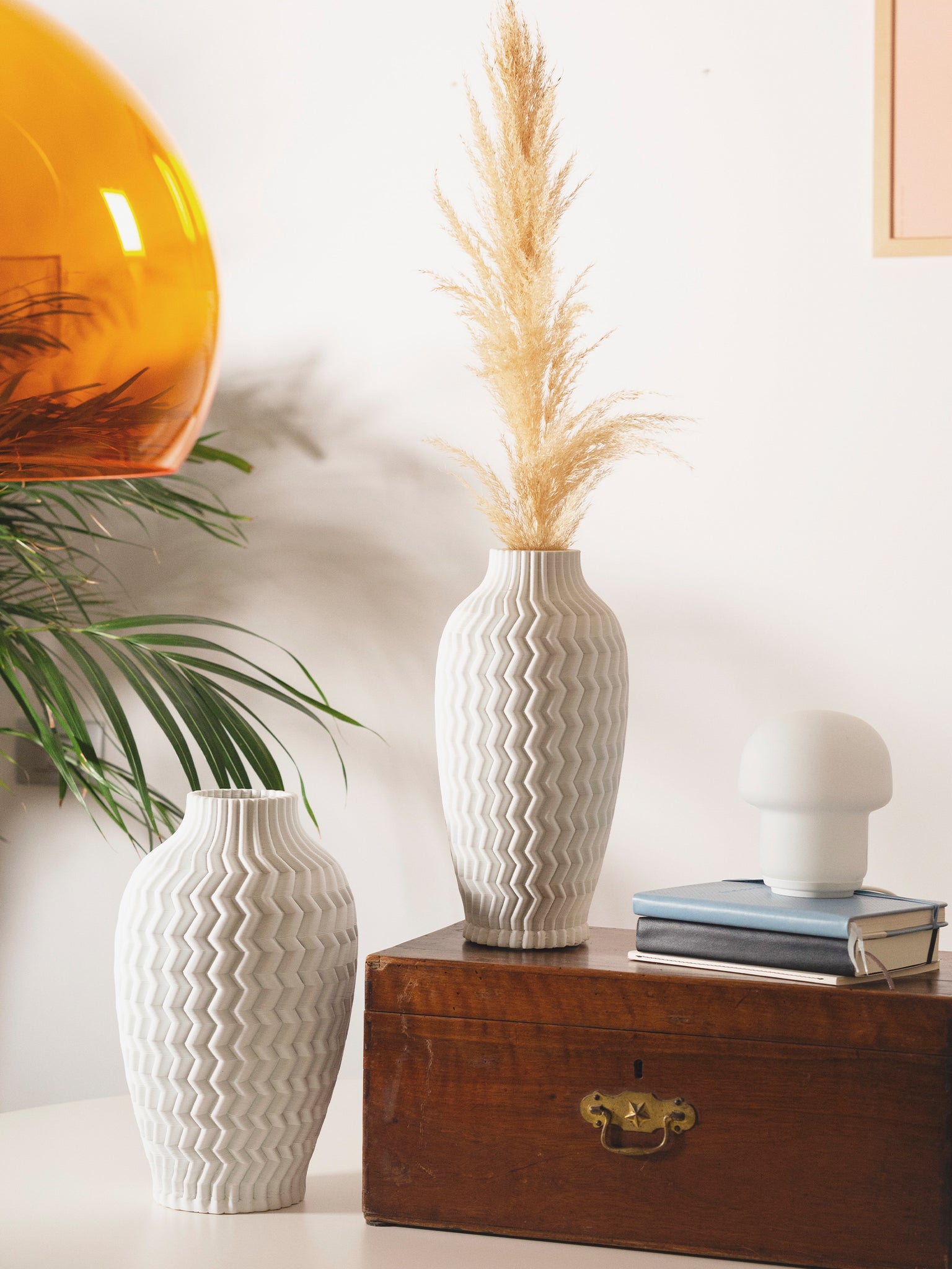 Vaso  3D Sand bianco 88602 20x20x35