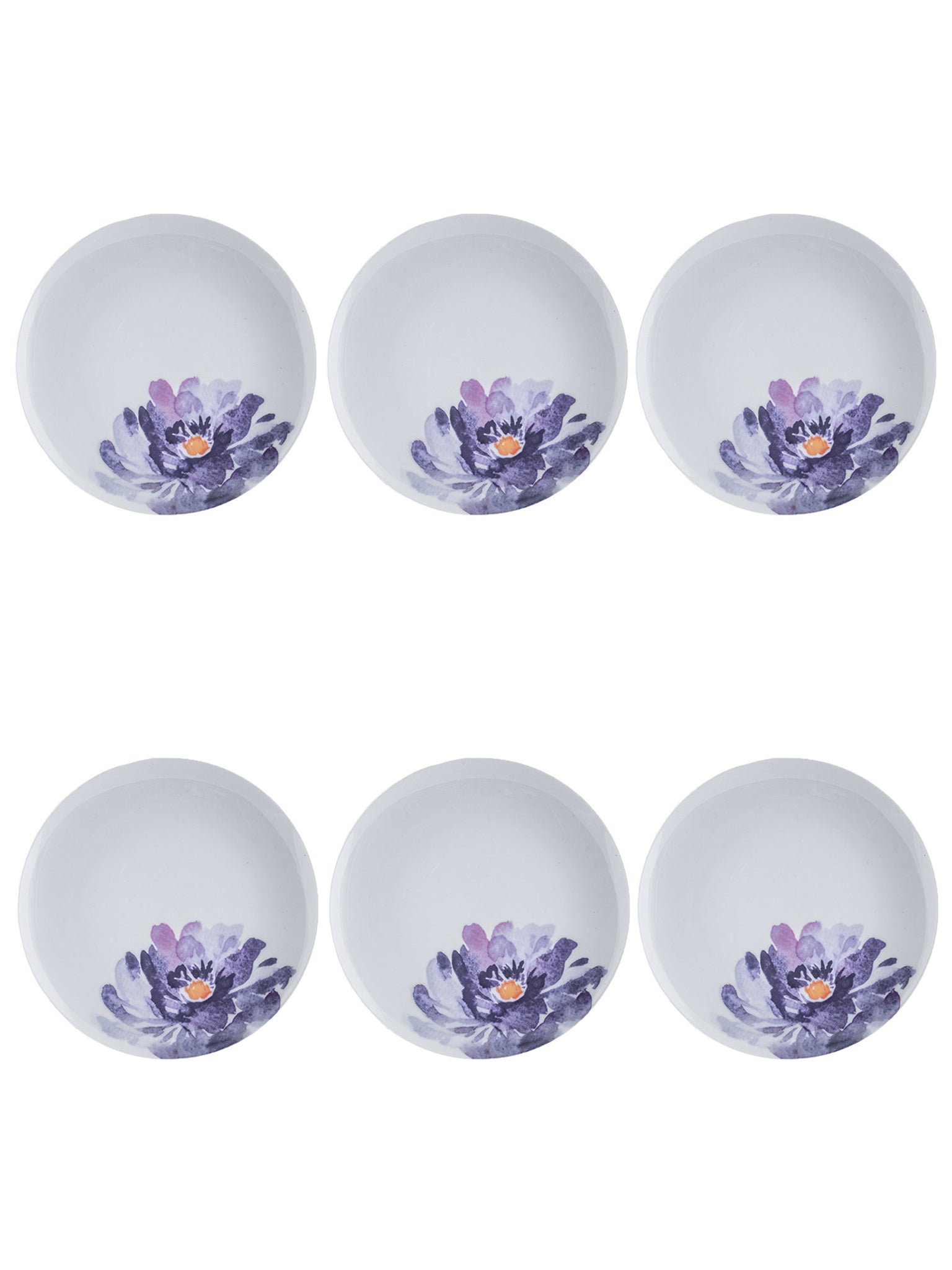 Piatto dolce con 6 piattini porcellana Peonia 85465