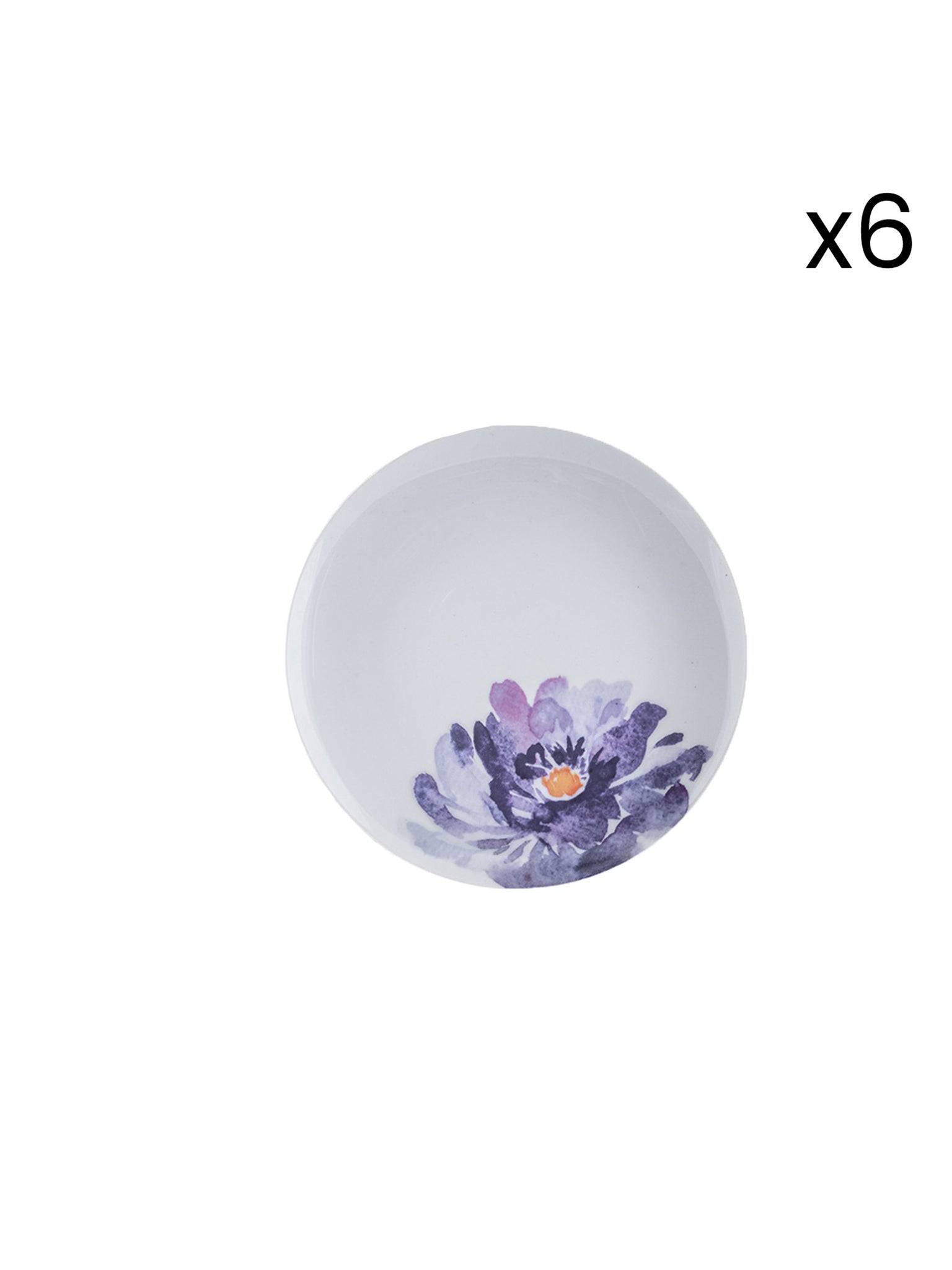 Piatto dolce con 6 piattini porcellana Peonia 85465