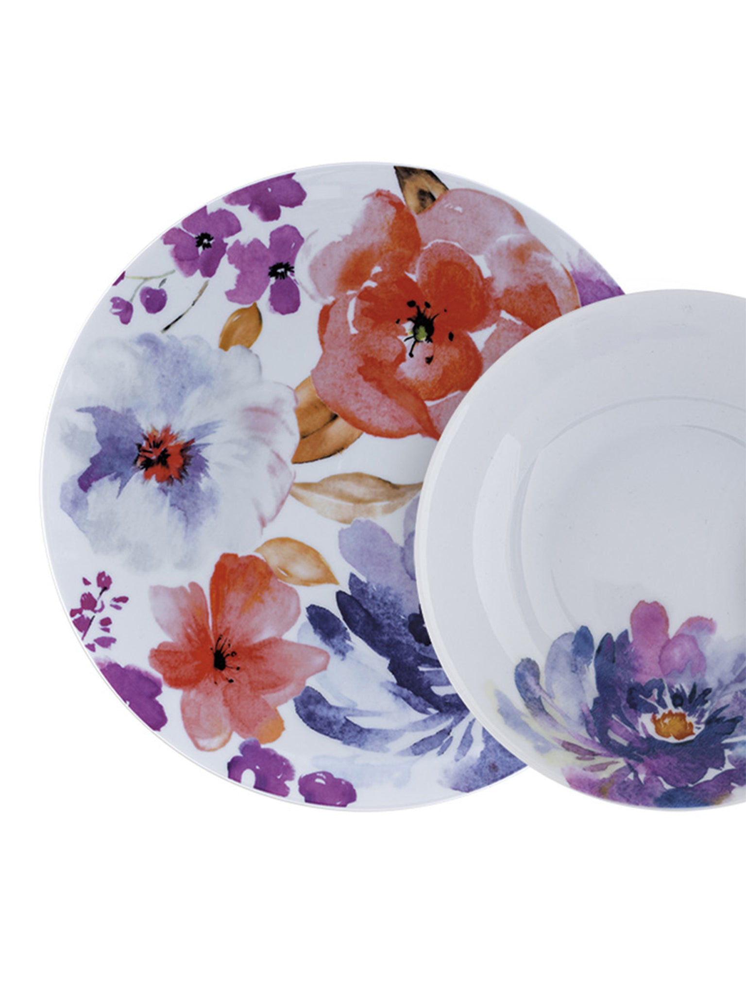 Servizio piatti porcellana 18 pezzi Peonia 85403