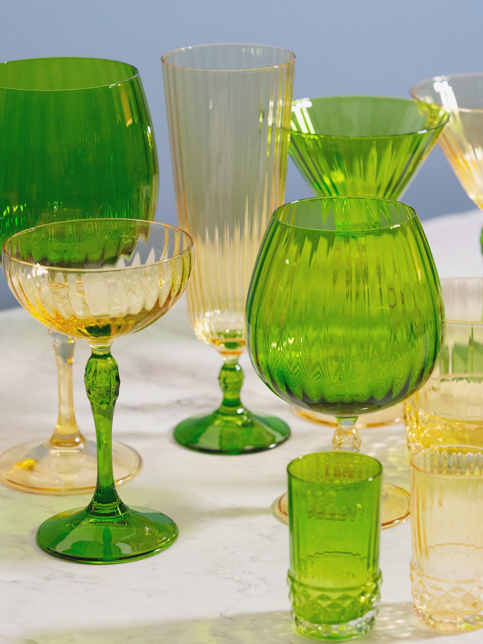 Calice Long Drink 400cl. Jazz Set 2 Pezzi - Giallo/Verde